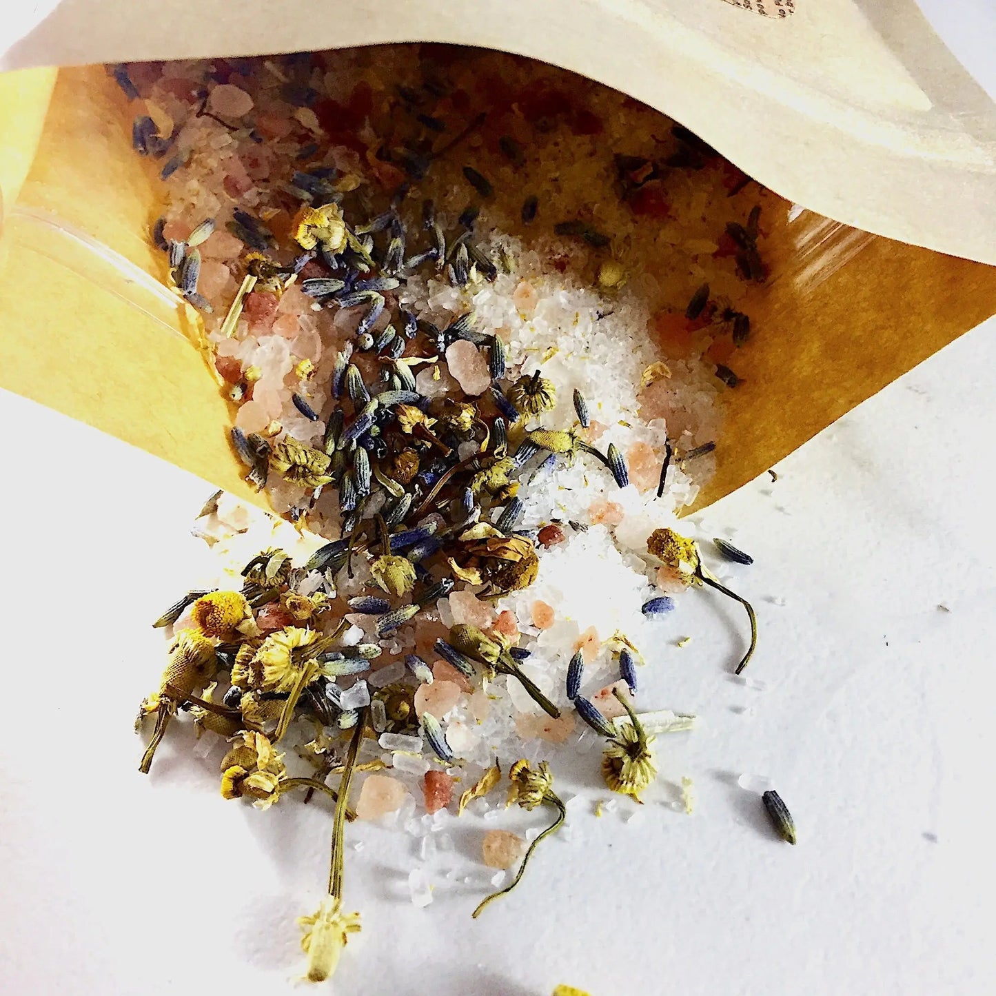 Calming Bath Salts Detox Relaxation Lavender Chamomile Essential Oils Organic Herbs Herbal Bath Salts for Stress Relief Butter Me Up Organics