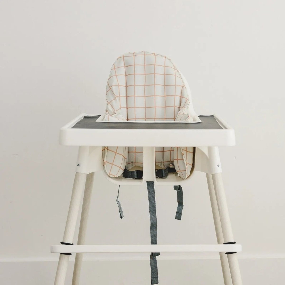 Little Joy Co. Camel Windowpane Cushion Cover for IKEA Antilop Highchair - Everetts Place Boutique -