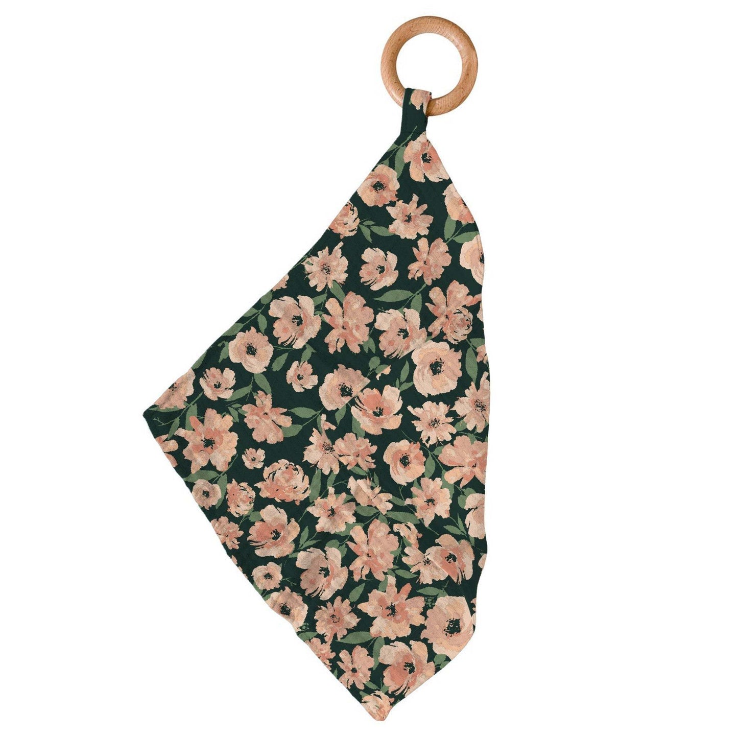 Canyon Sunset Flowers Newcastle Teether With Removable Beach Wood Ring Newcastle Classics