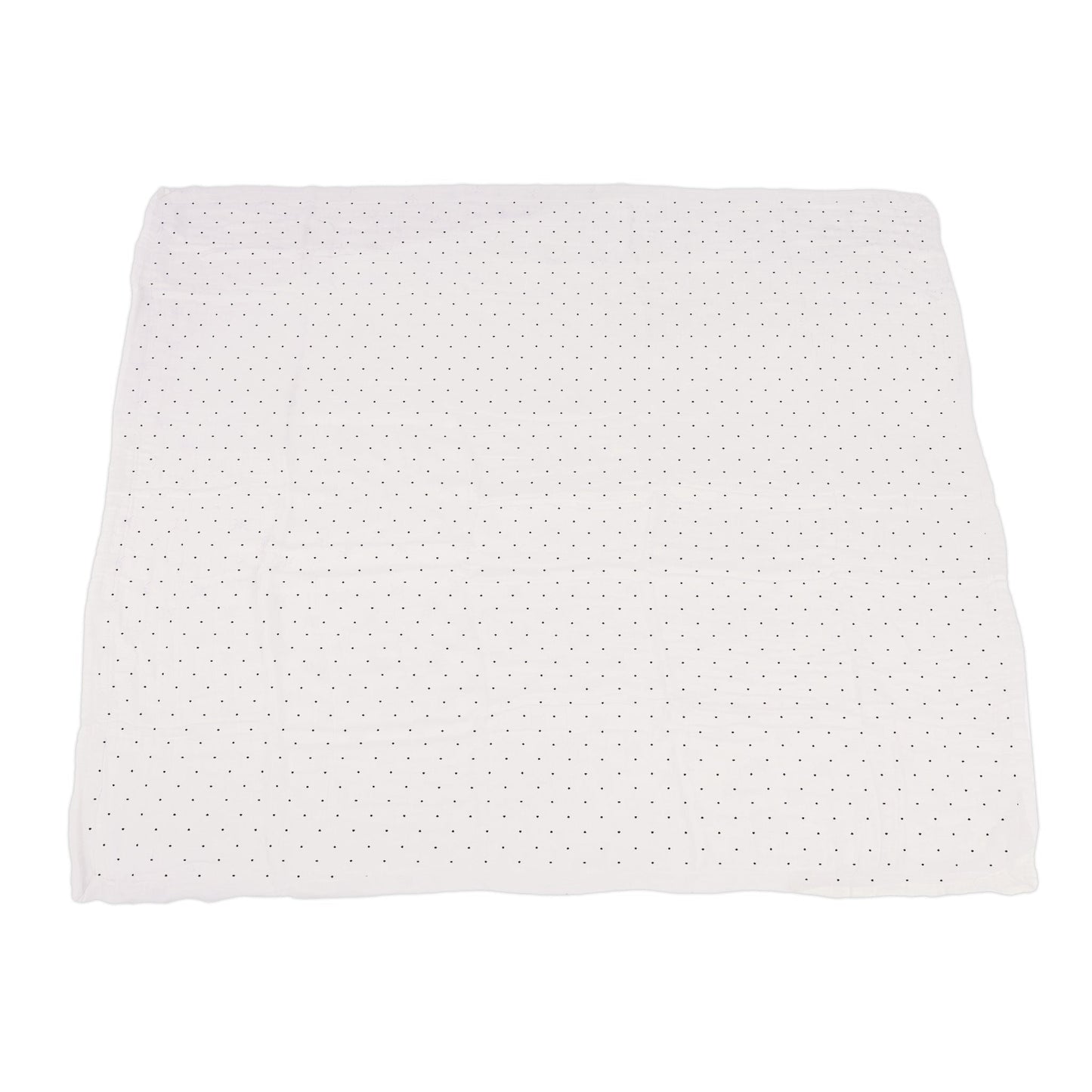 Carnelian Peaches Black and White Polka Dot Newcastle Blanket 100 Percent Natural Bamboo Muslin 47 Inch x 47 Inch Newcastle Classics