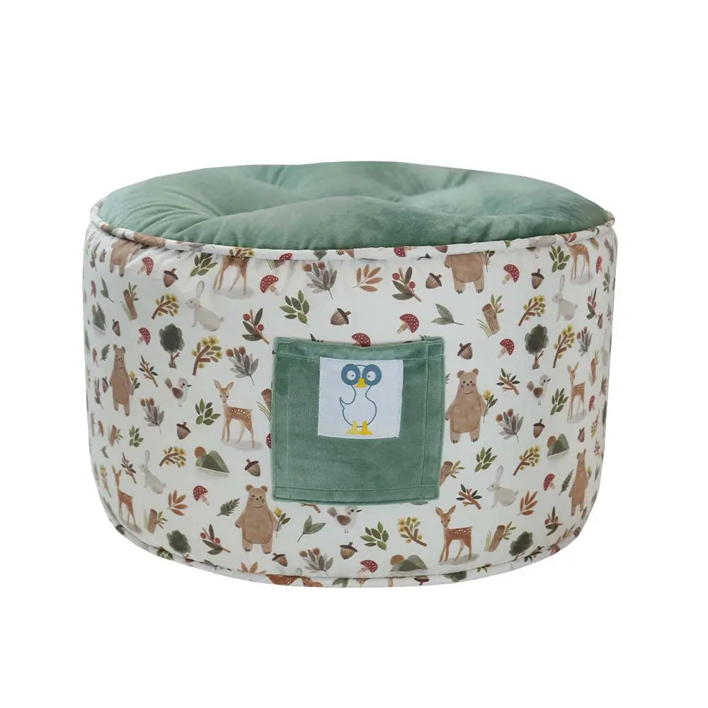 Cedar Toddler Ottoman Pouf Versatile Furniture Accent Piece.