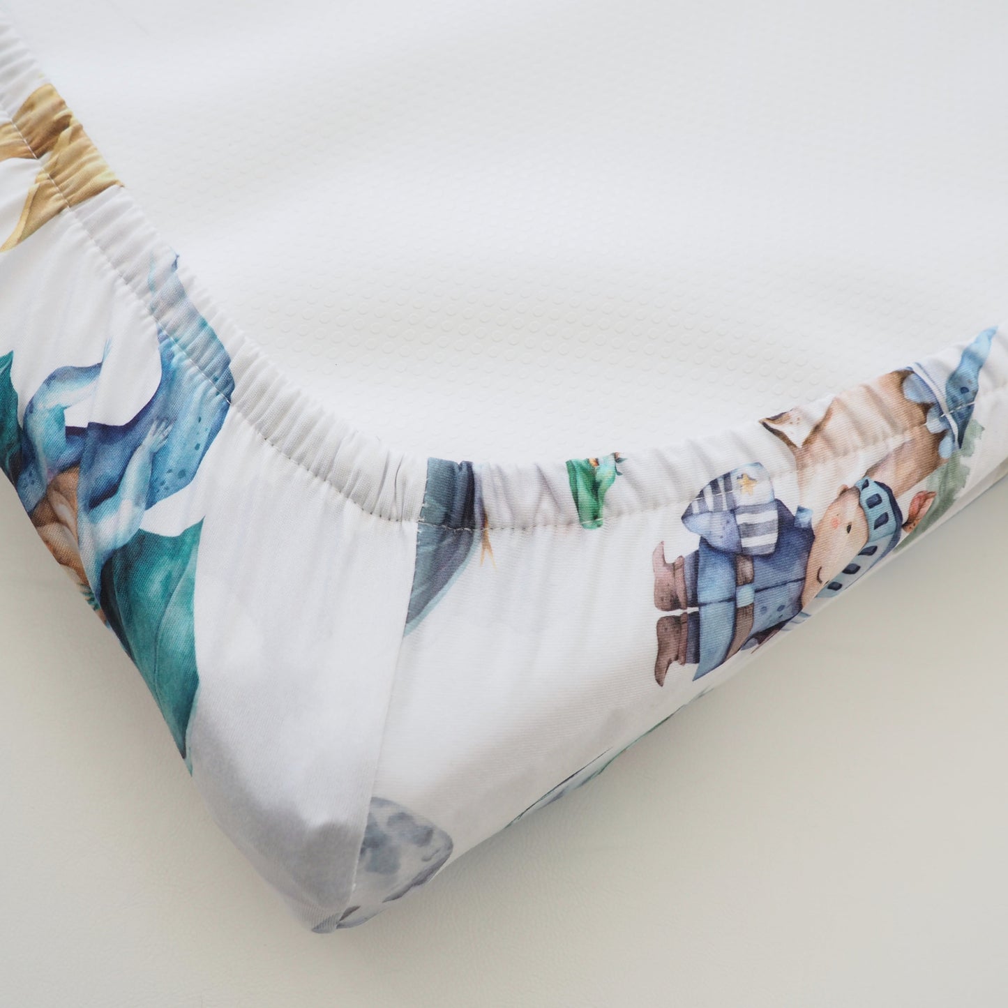 Dragons and Knights Changing Pad Cover for Baby Nursery Honey Lemonade