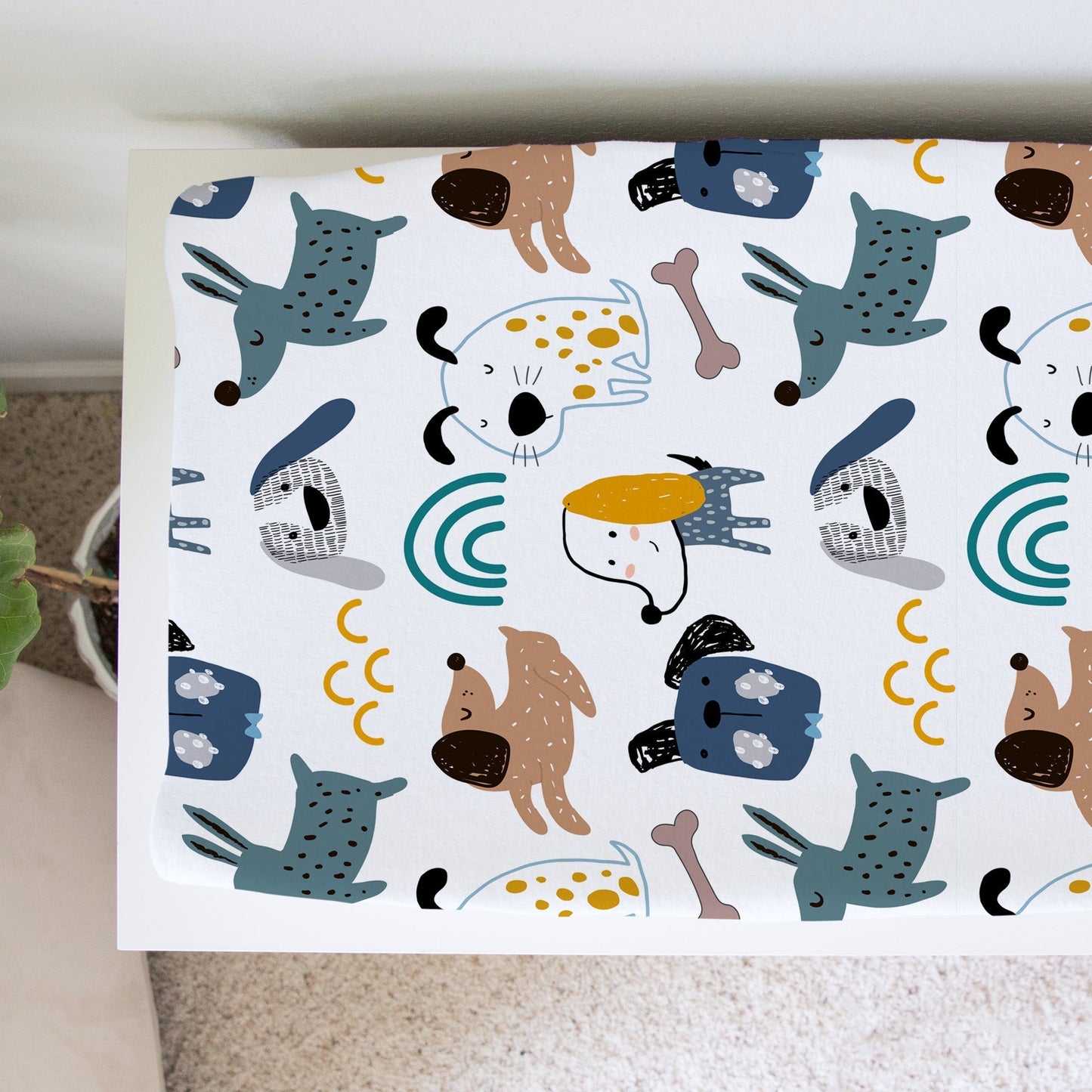 Changing Pad Cover My Best Friends Dogs Honey Lemonade