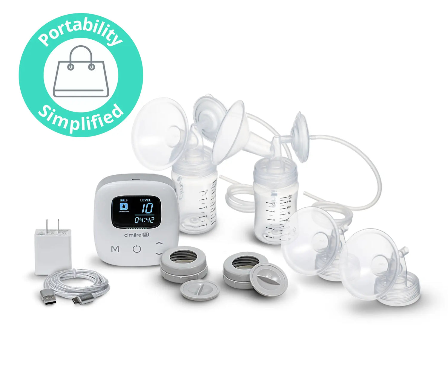 Cimilre Breast Pumps Cimilre Portable Breast Pump with Rechargeable Battery for Busy Moms - Baby & Toddler > Nursing & Feeding