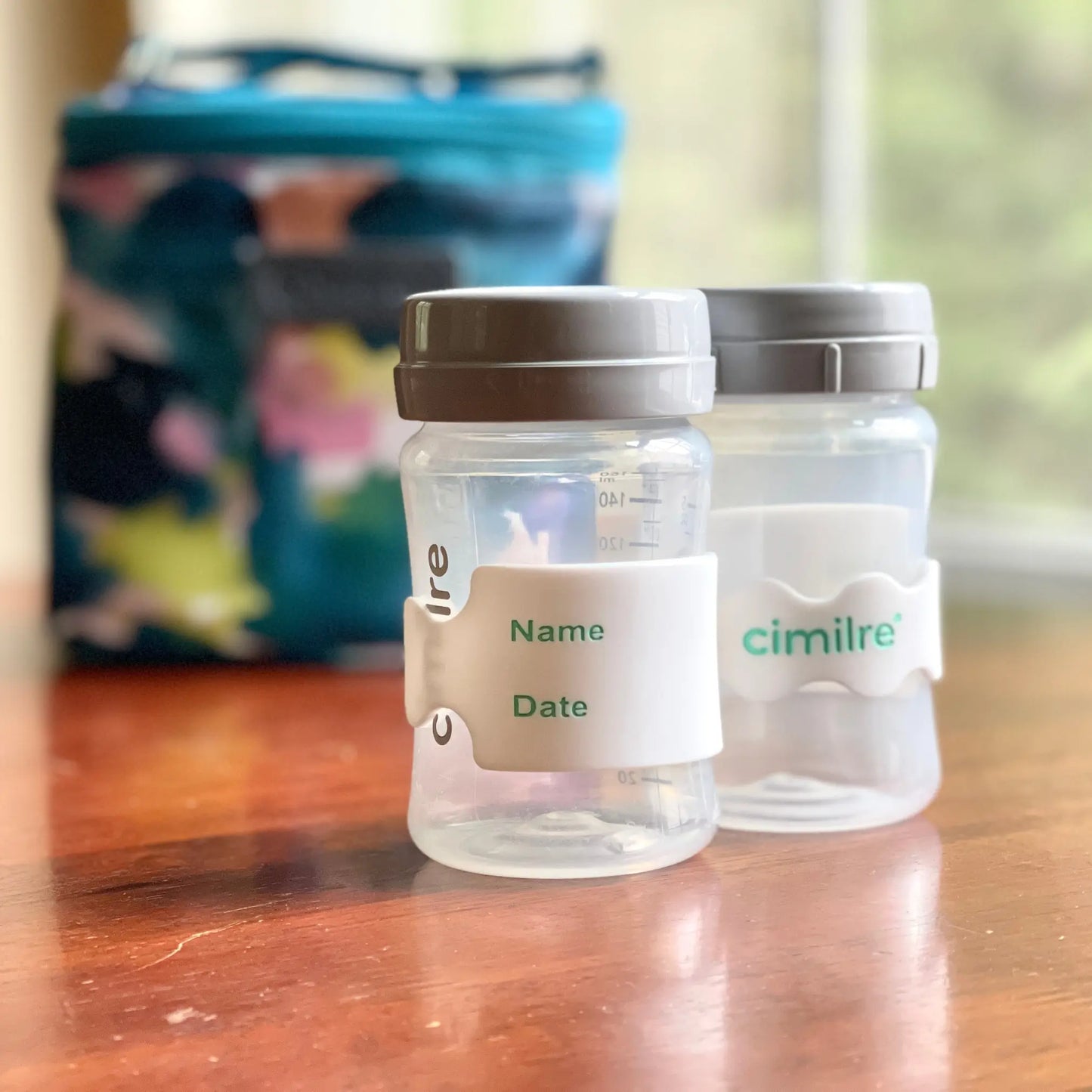 Flexible Silicone Bottle Band Labels for Baby's Milk and Daycare Use Cimilre Breast Pumps