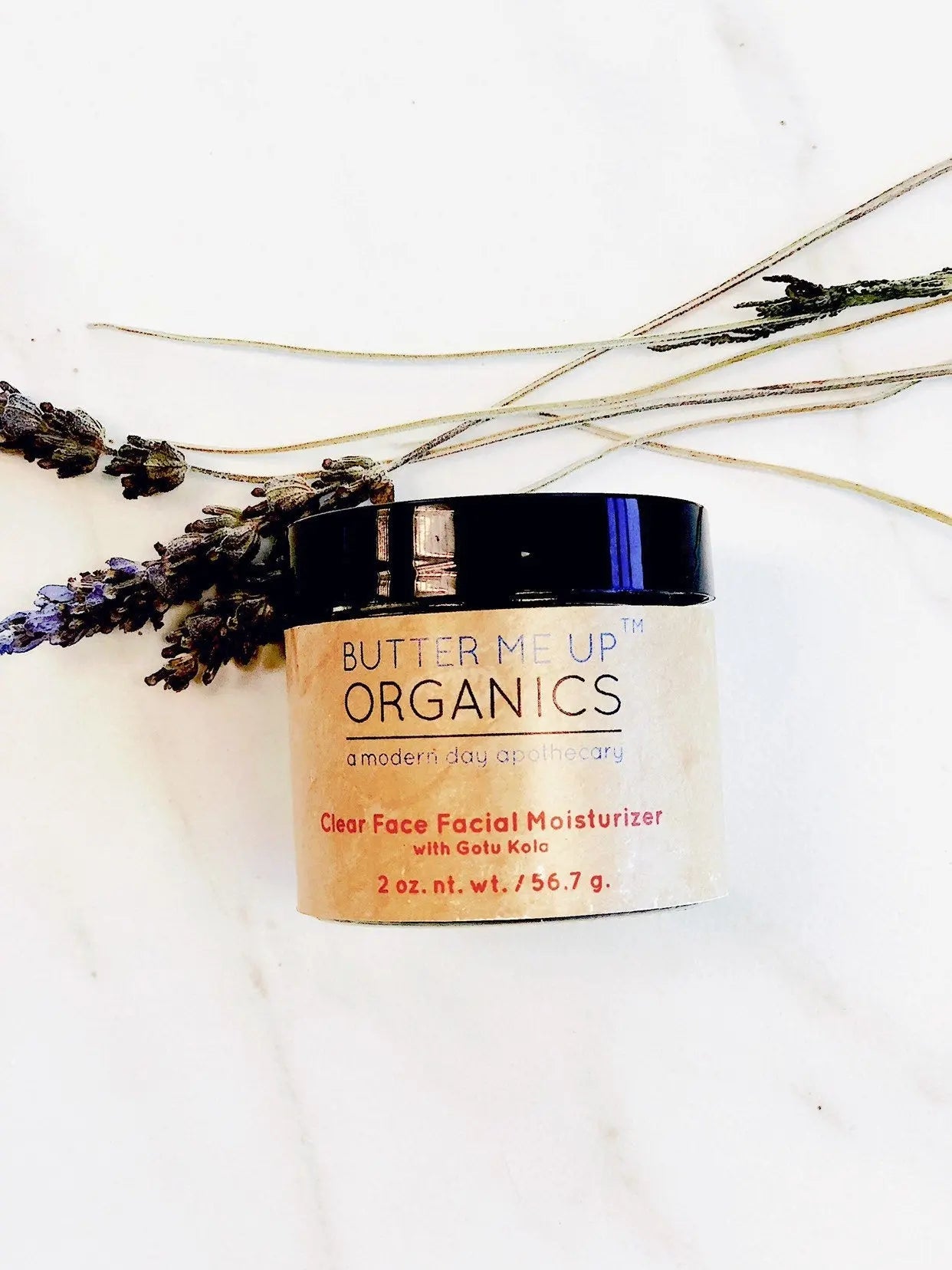 Clear Face Moisturizer Organic Hydrating Cream for Dry Skin Eczema Psoriasis Rosacea and Acne Repair Butter Me Up Organics