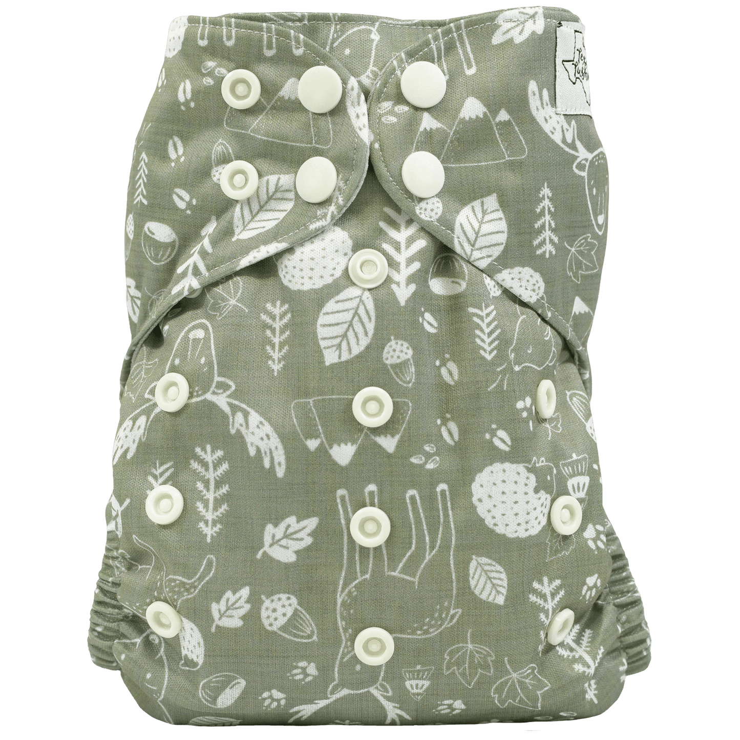 Cloth Diaper Quick Starter Kit with Three Absorbent Diapers and Inserts Texas Tushies