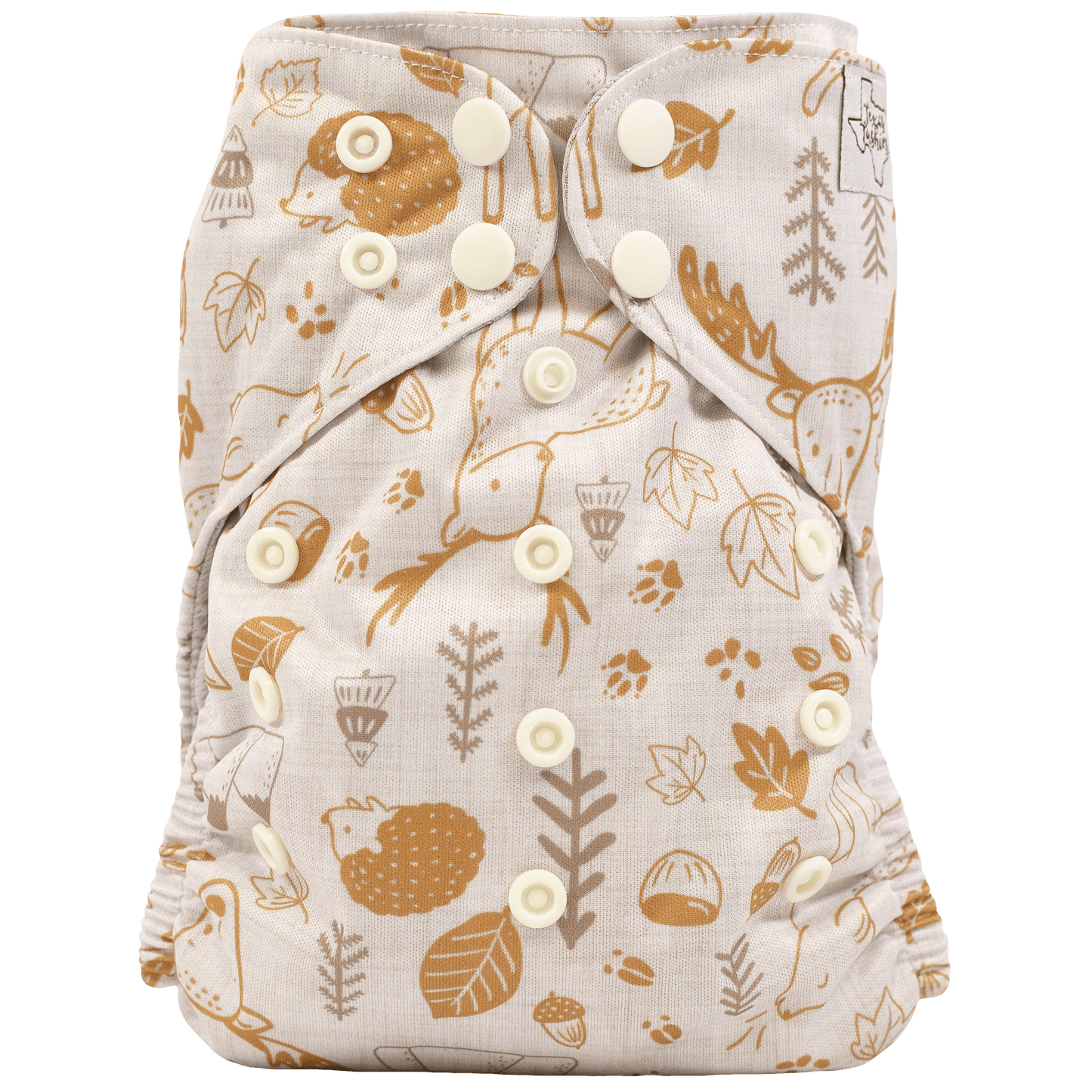 Cloth Diaper Quick Starter Kit with Three Absorbent Diapers and Inserts Texas Tushies