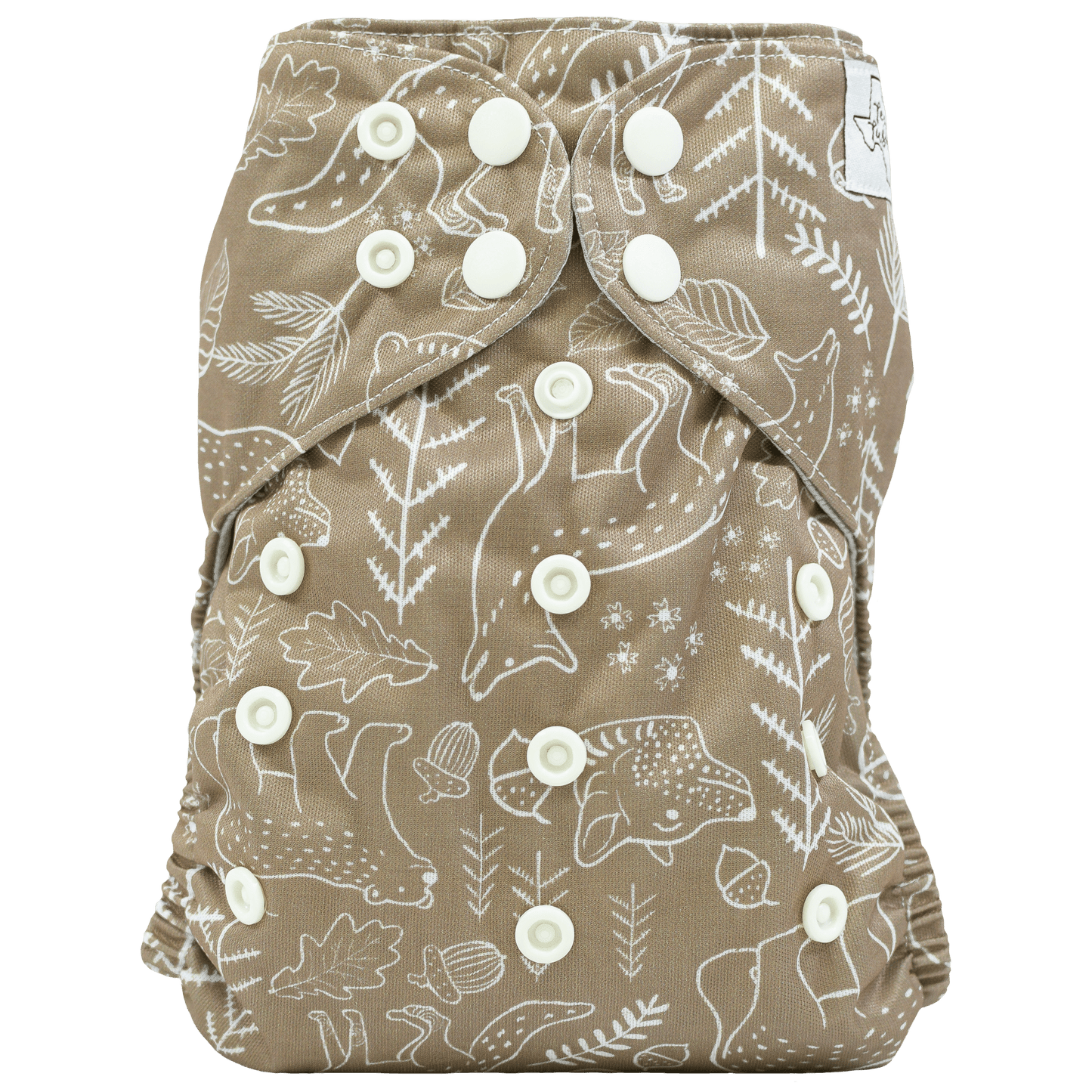 Cloth Diaper Quick Starter Kit with Three Absorbent Diapers and Inserts Texas Tushies