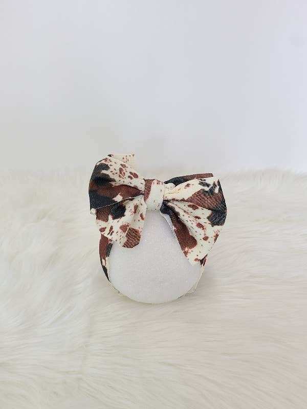Clover Cottage Cowhide Waffle Headband for Little Girls at Everetts Clover Cottage
