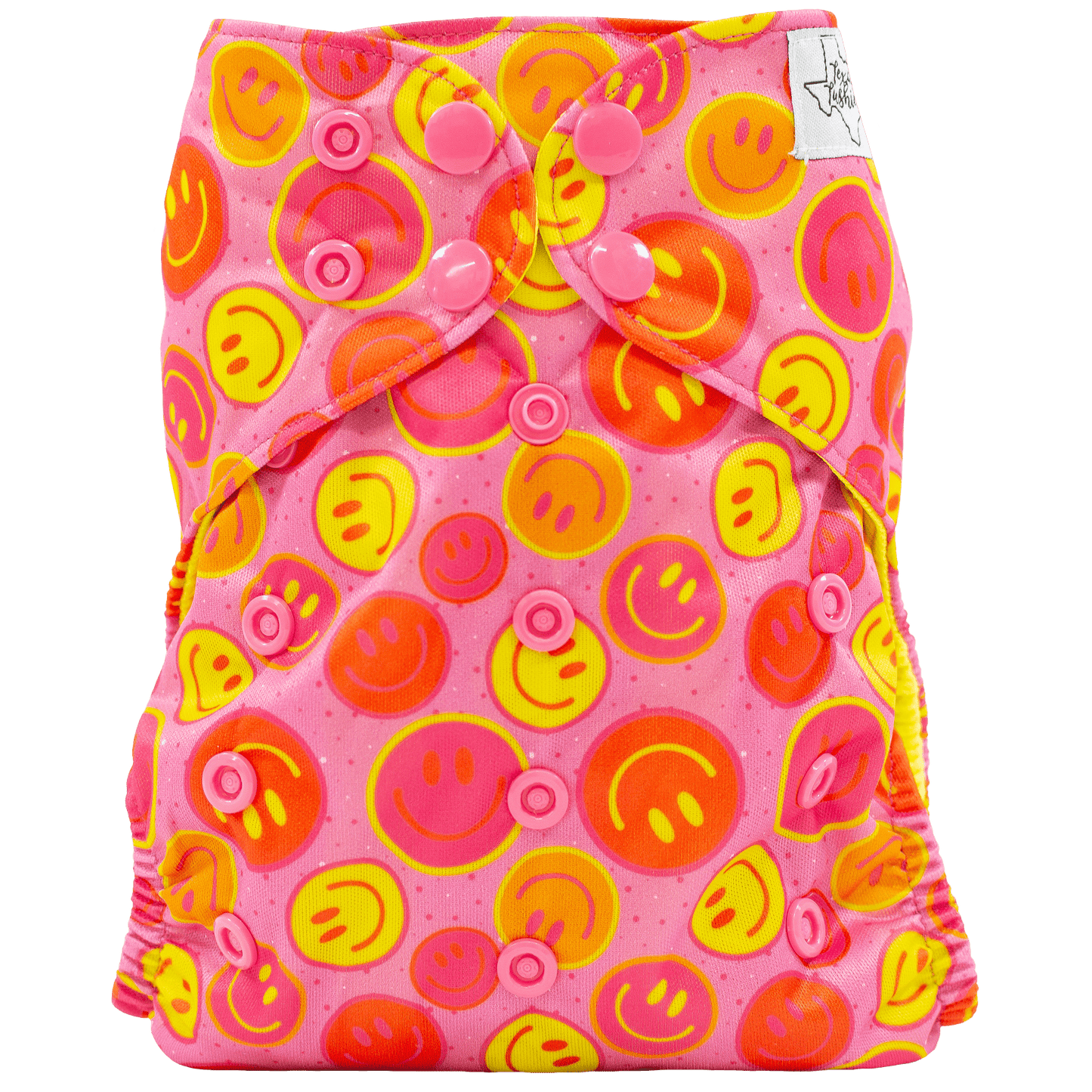 Colored AWJ Slim Fit All In One Cloth Diaper for Babies 8-40lbs Texas Tushies