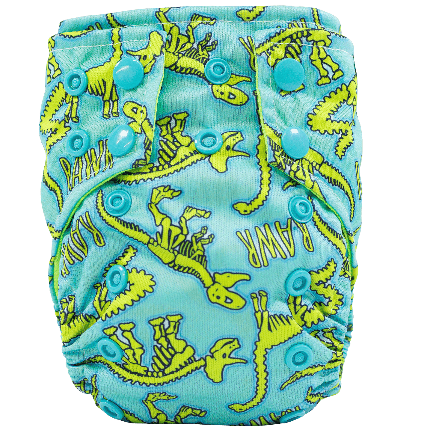 Colored AWJ Tiny Tushies Newborn AIO Cloth Diaper with Pocket Opening for Babies 5 to 20 Pounds Texas Tushies