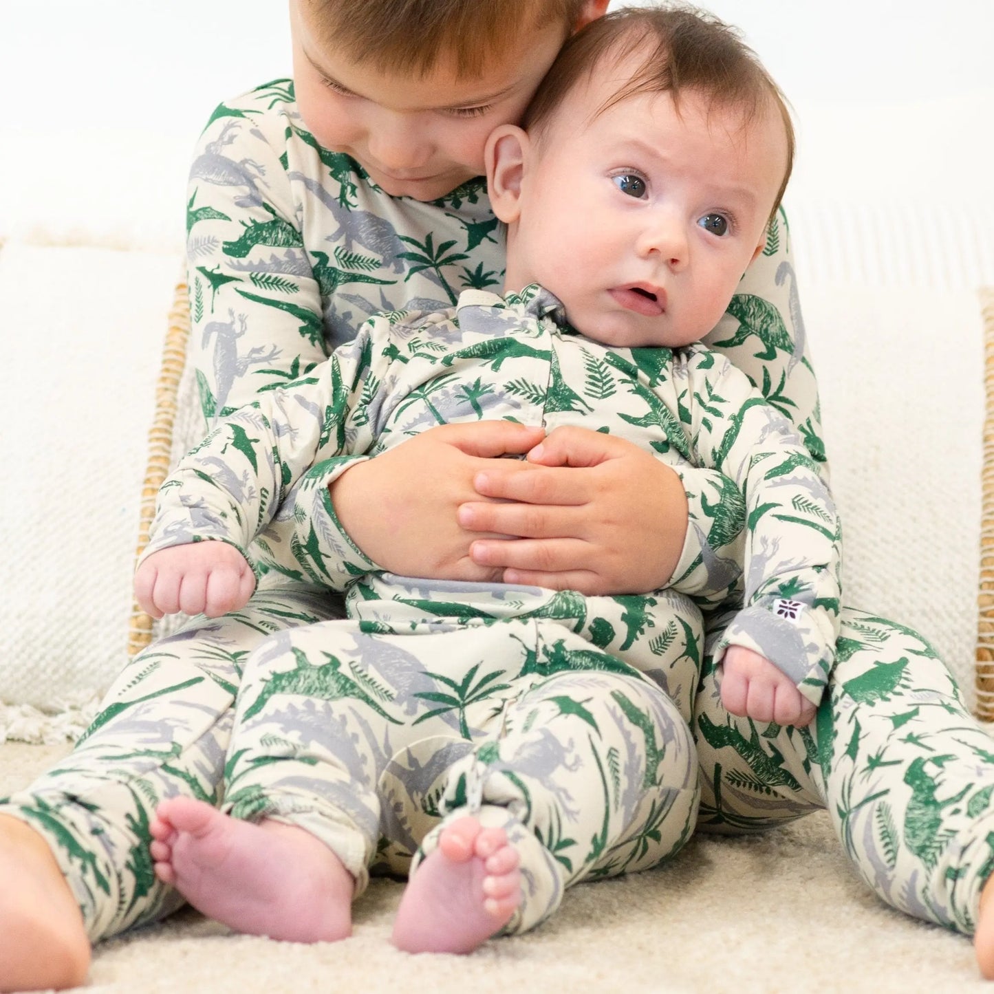 Convertible Baby Romper With 2 Way Zip And Fold Over Legs Sweet Bamboo
