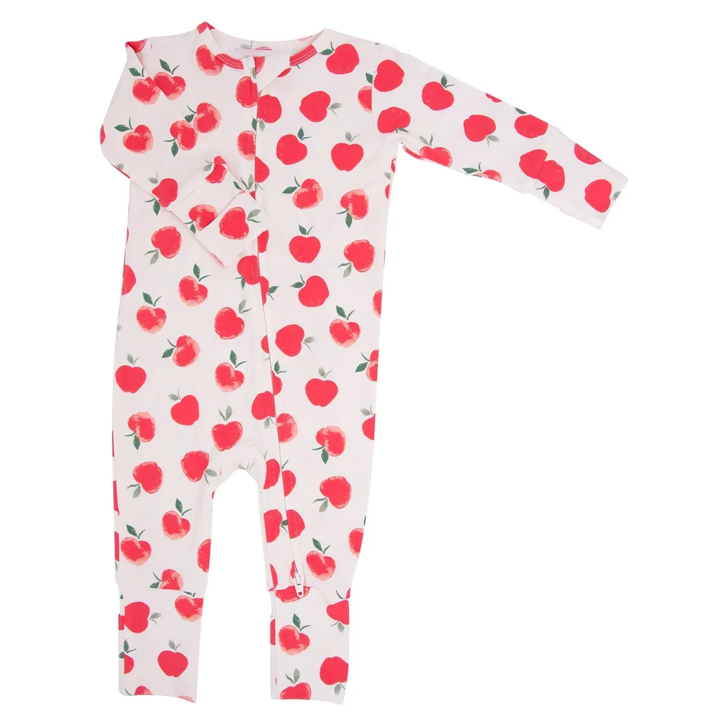 Convertible Baby Romper With Two Way Zip And Fold Over Legs Sweet Bamboo