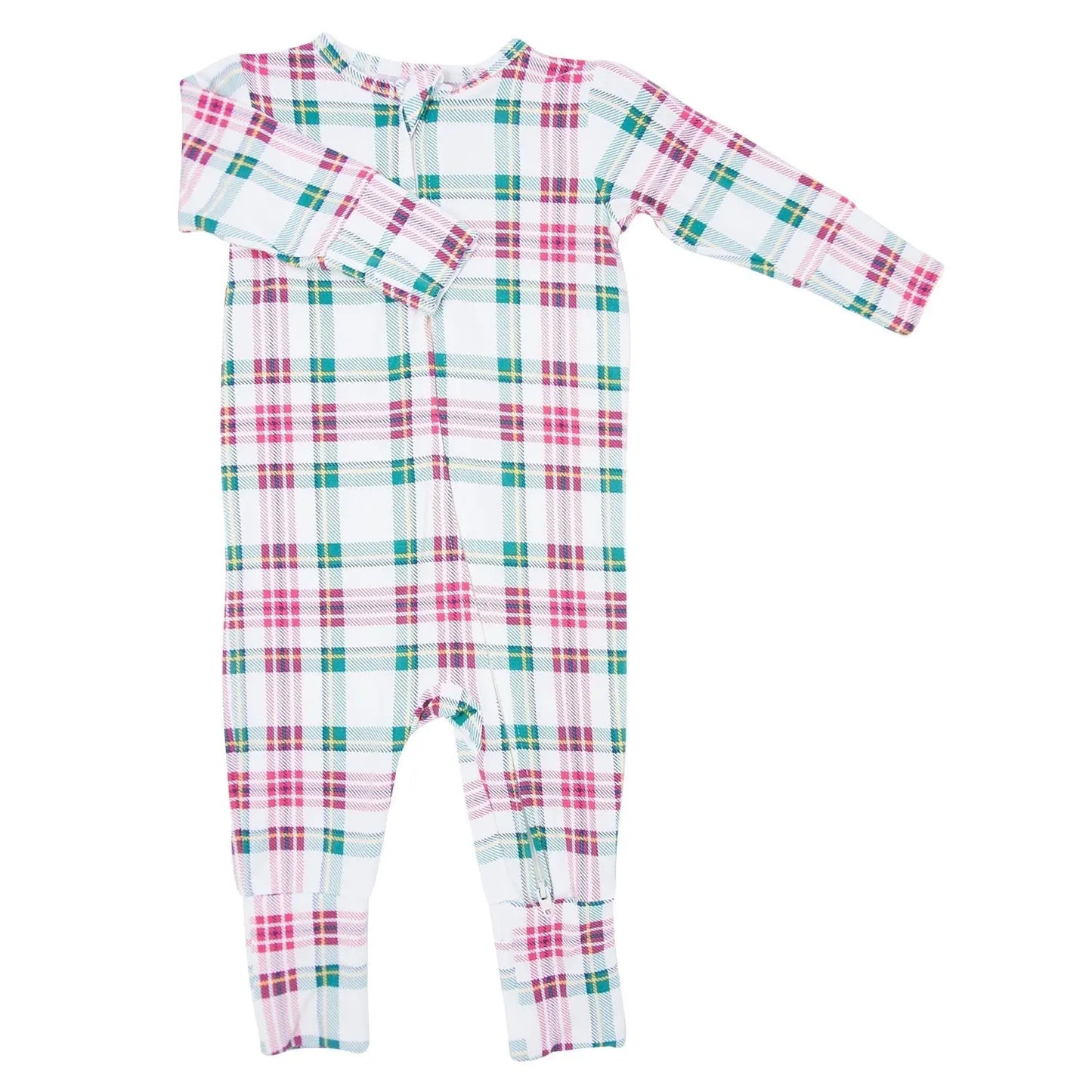 Convertible Baby Romper with Two Way Zip and Fold Over Legs Sweet Bamboo
