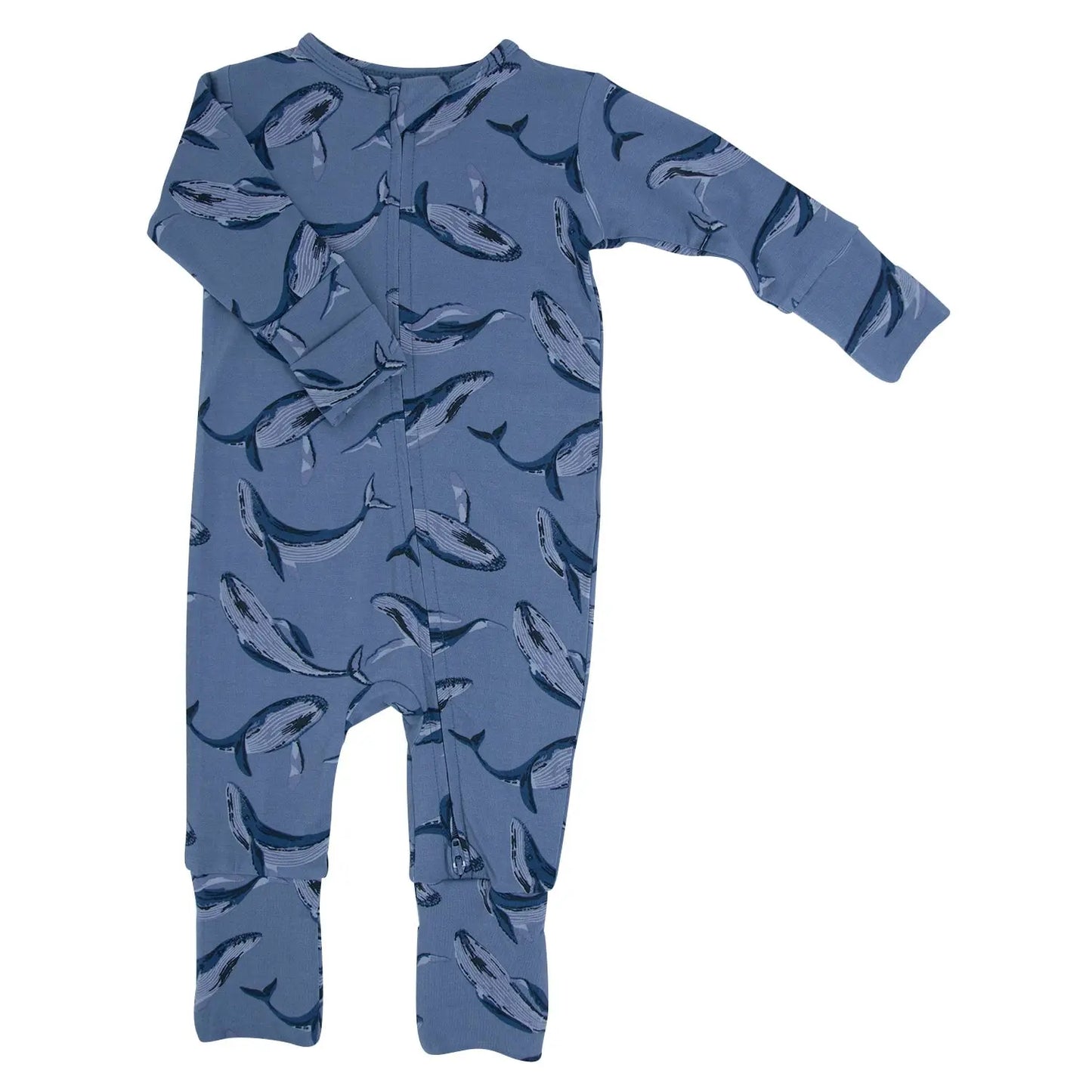 Convertible Baby Romper with Two Way Zip and Fold Over Legs for Easy Changing Sweet Bamboo