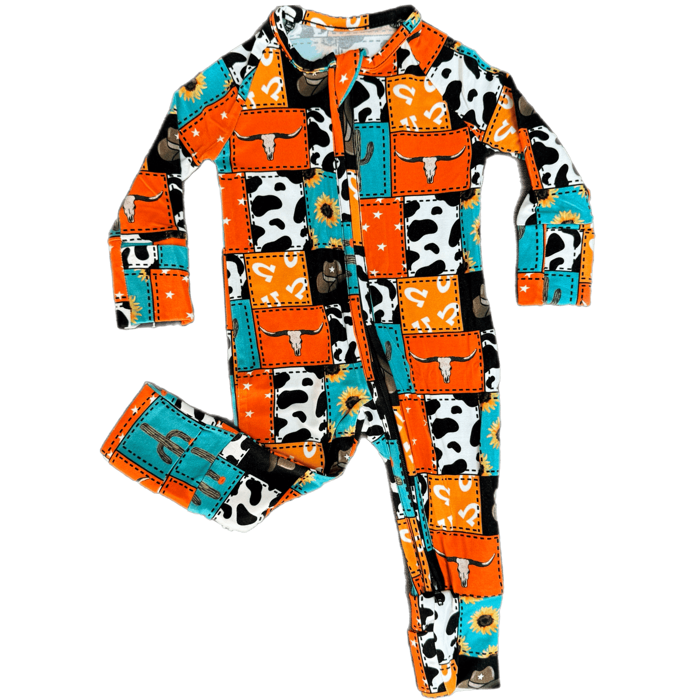 Cowboy Patches Bamboo Viscose Zippies for Ultimate Comfort and Style Texas Tushies