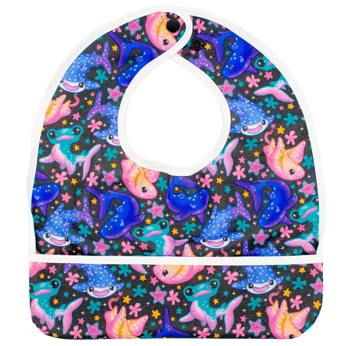 Creatures The Flip Bib With Pocket Machine Washable Water Resistant Design Texas Tushies