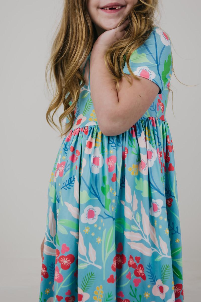 Mila & Rose ® Spring Breeze Short Sleeve Pocket Twirl Dress Mila Rose - Apparel & Accessories > Clothing > Dresses Twirl Pocket Dress S/S