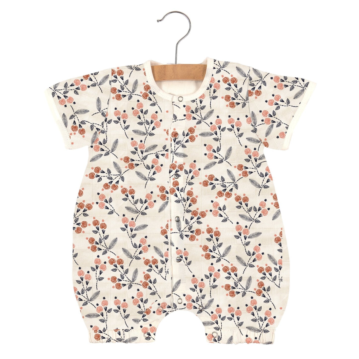 Dahlia Floral Bamboo Newcastle Mini Romper for Baby Girls Newcastle Classics