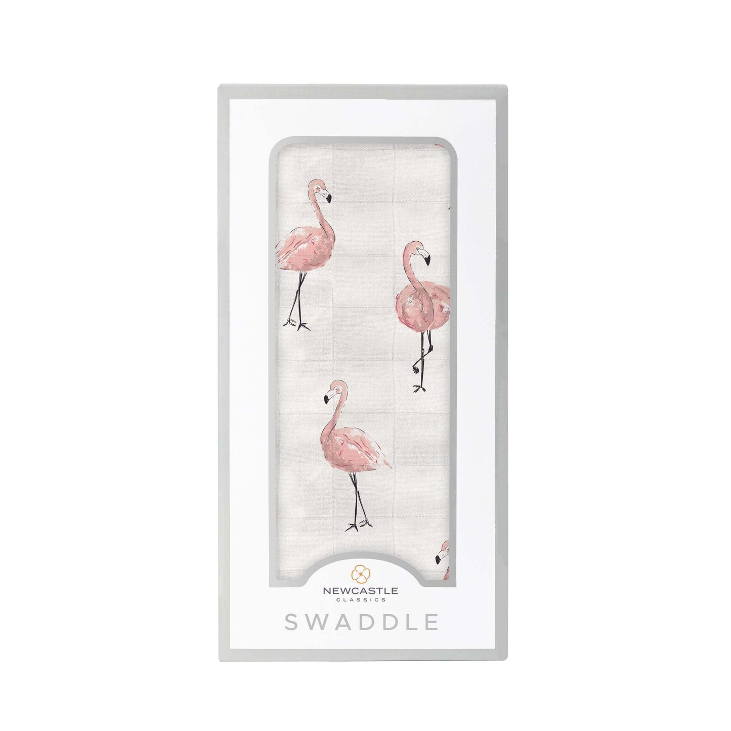 Dancing Flamingo Bamboo Muslin Swaddle Soft Breathable Pre Washed Multi Use Cover Newcastle Classics