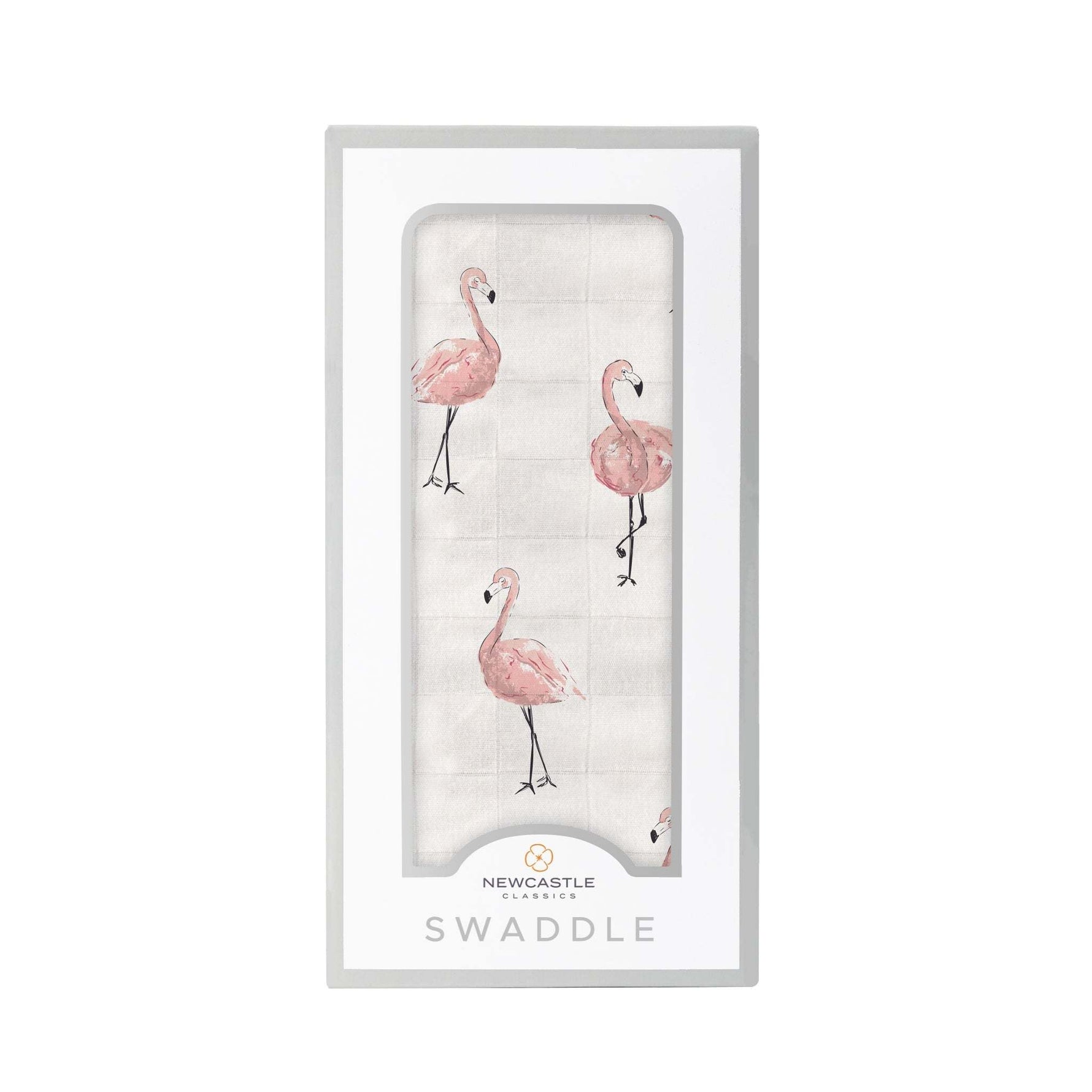 Newcastle Classics Dancing Flamingo Bamboo Muslin Swaddle Soft Breathable Cover for Babies - Baby & Toddler > Swaddling & Receiving Blankets Bamboo Swaddle