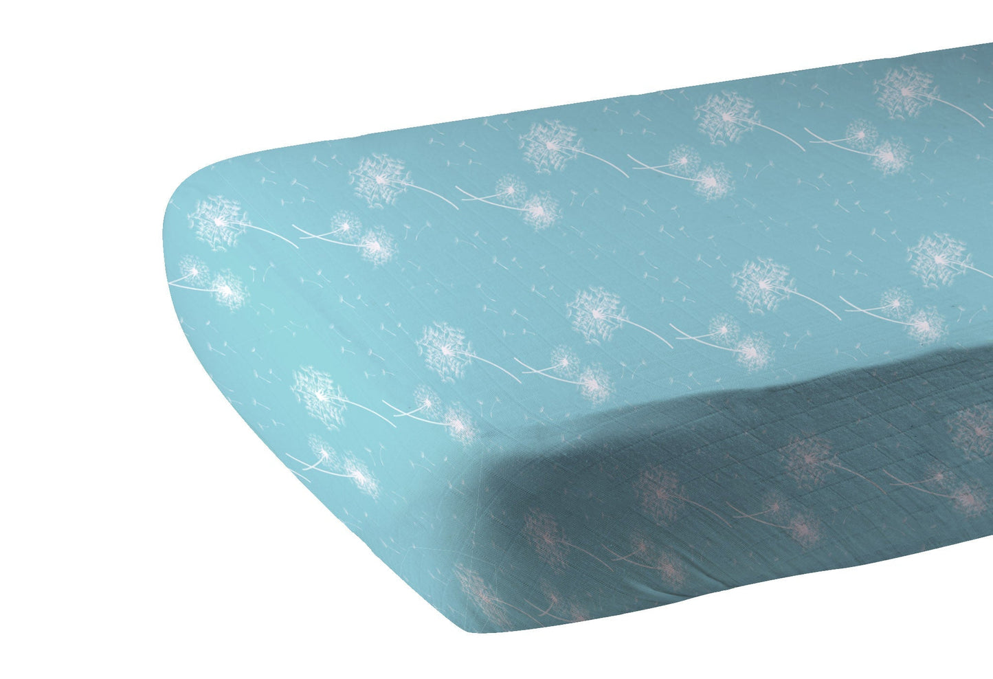 Dandelion Seeds Bamboo Muslin Crib Sheet Soft Breathable Comfy Snug Fit 28 Inch x 52 Inch Newcastle Classics