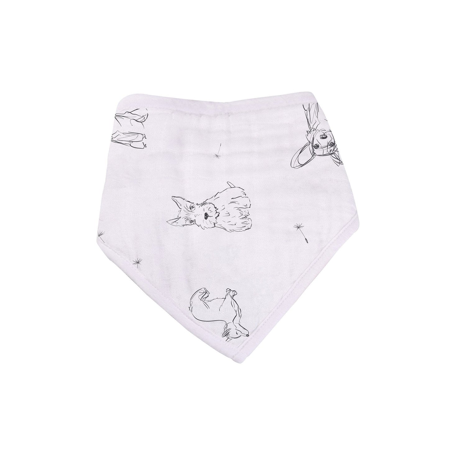 Dandelions Bamboo Bandana Bibs 4 Pack Soft Absorbent Muslin Teething Feeding Bibs Newcastle Classics