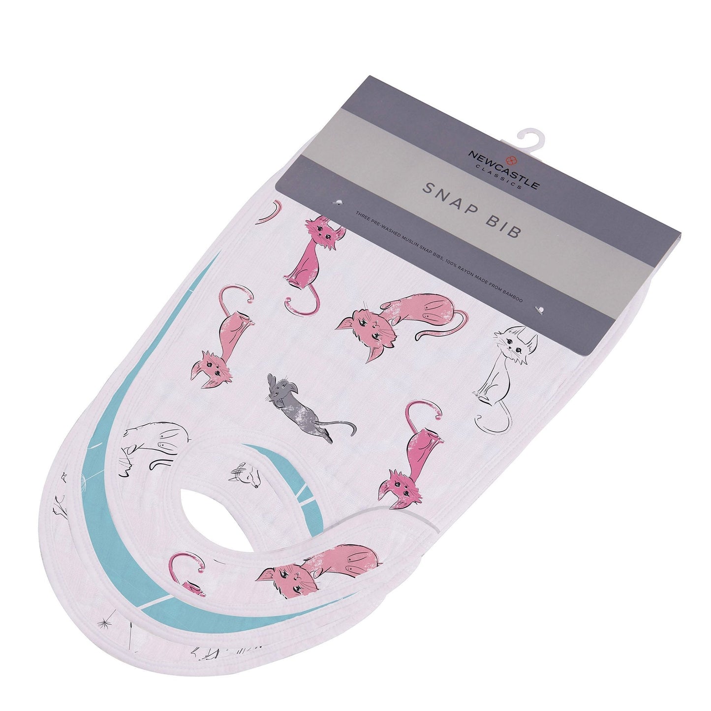 Dandelions Bamboo Muslin Snap Bibs 3 Pack Soft Absorbent Teething Feeding Bibs Newcastle Classics