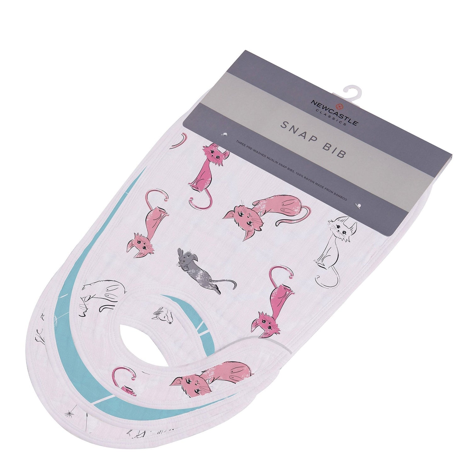 Newcastle Classics Dandelions Bamboo Muslin Bibs 3 Pack Soft Absorbent for Babies - Baby & Toddler > Nursing & Feeding > Bibs Snap Bib