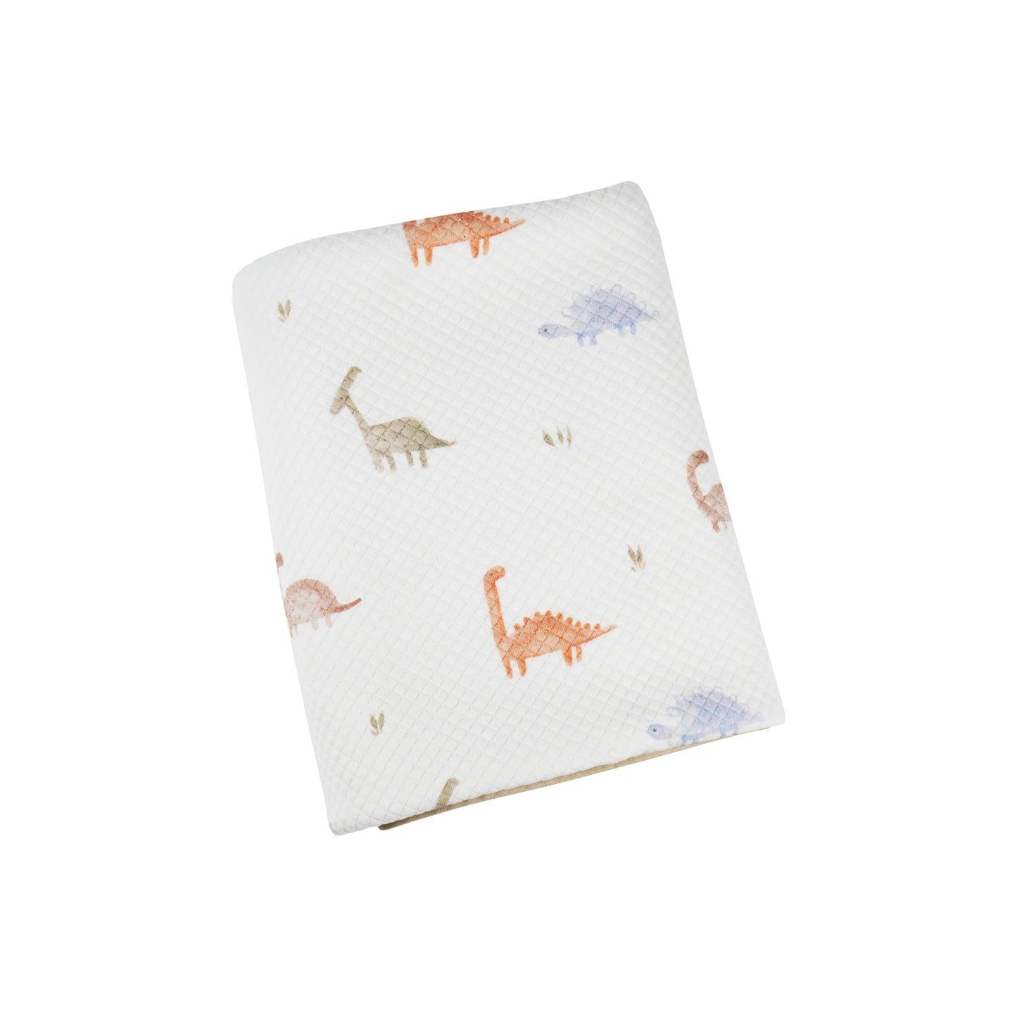 Dinosaur Pattern Printed Knit Blanket for Baby Nursery.