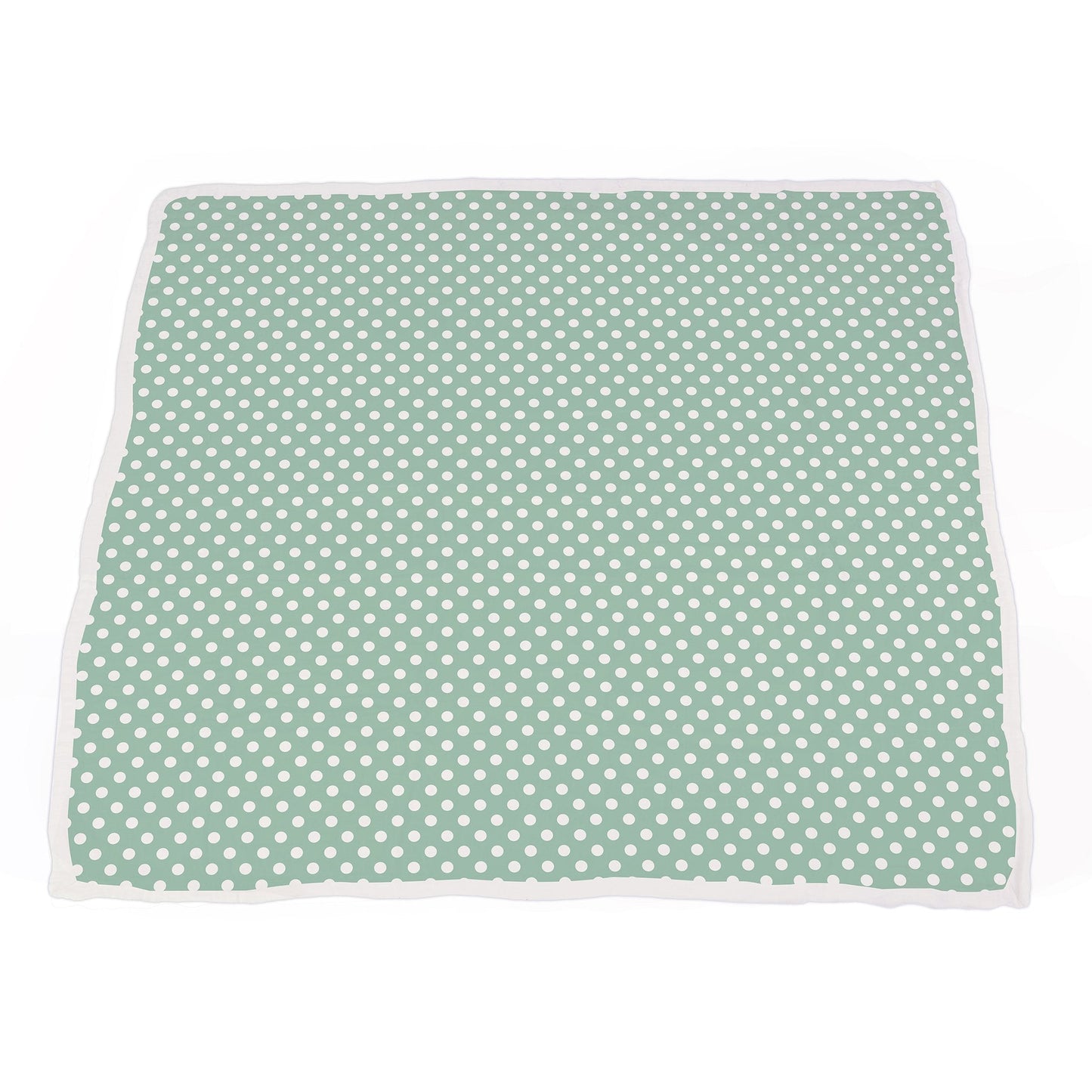 Desert Rose And Jade Polka Dot Cotton Muslin Blanket 47 Inch x 47 Inch Soft Breathable Kids Blanket Newcastle Classics