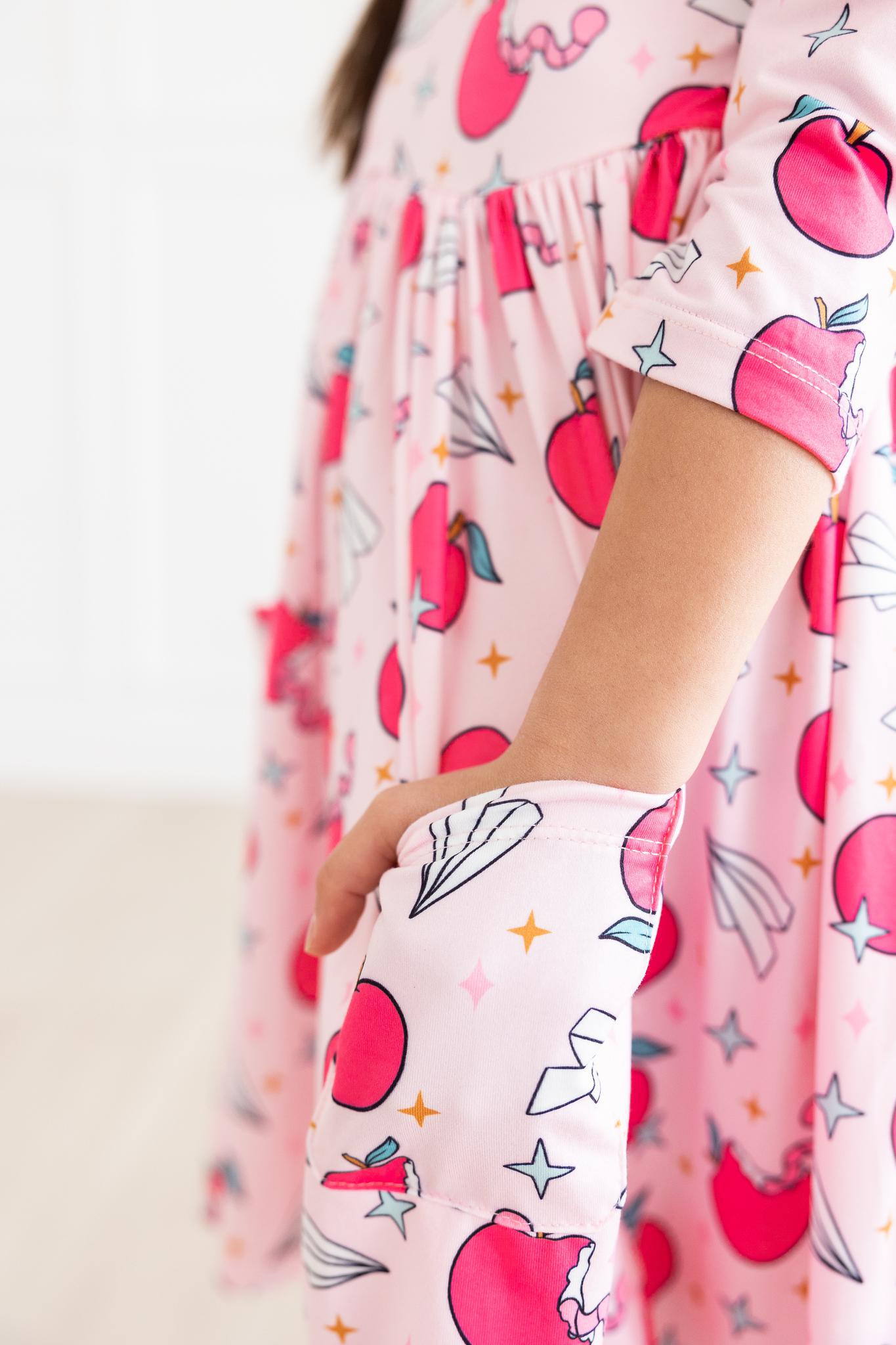 Mila & Rose ® Star Student Twirl Dress With Pocket Three Quarter Sleeve - Apparel & Accessories > Clothing > Dresses Twirl Pocket Dress 3/4