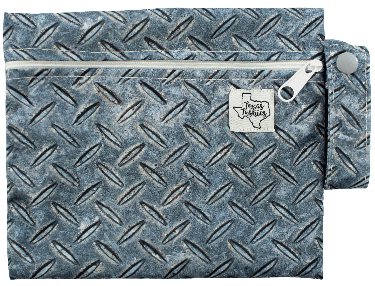 Diamond Plated Mini Wet Bag Handy Snack and Diaper Storage 6 by 7 Inches Texas Tushies