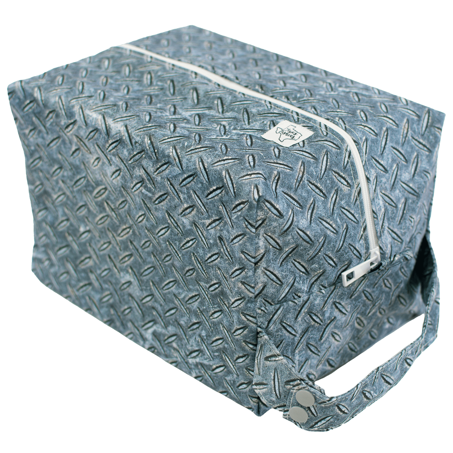 Diamond Plated Diaper Pod With Two Layer PUL For 8 To 12 Diapers Texas Tushies