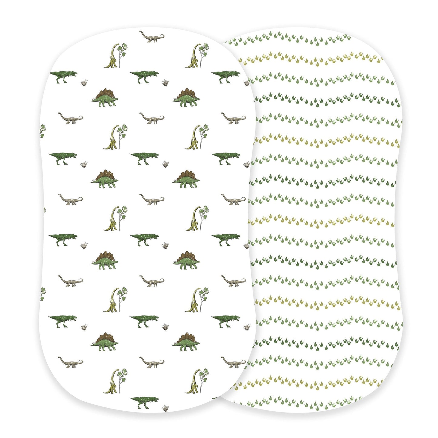 Dino Days and Dino Feet Cotton Changing Pad Cover Bassinet Sheets Newcastle Classics