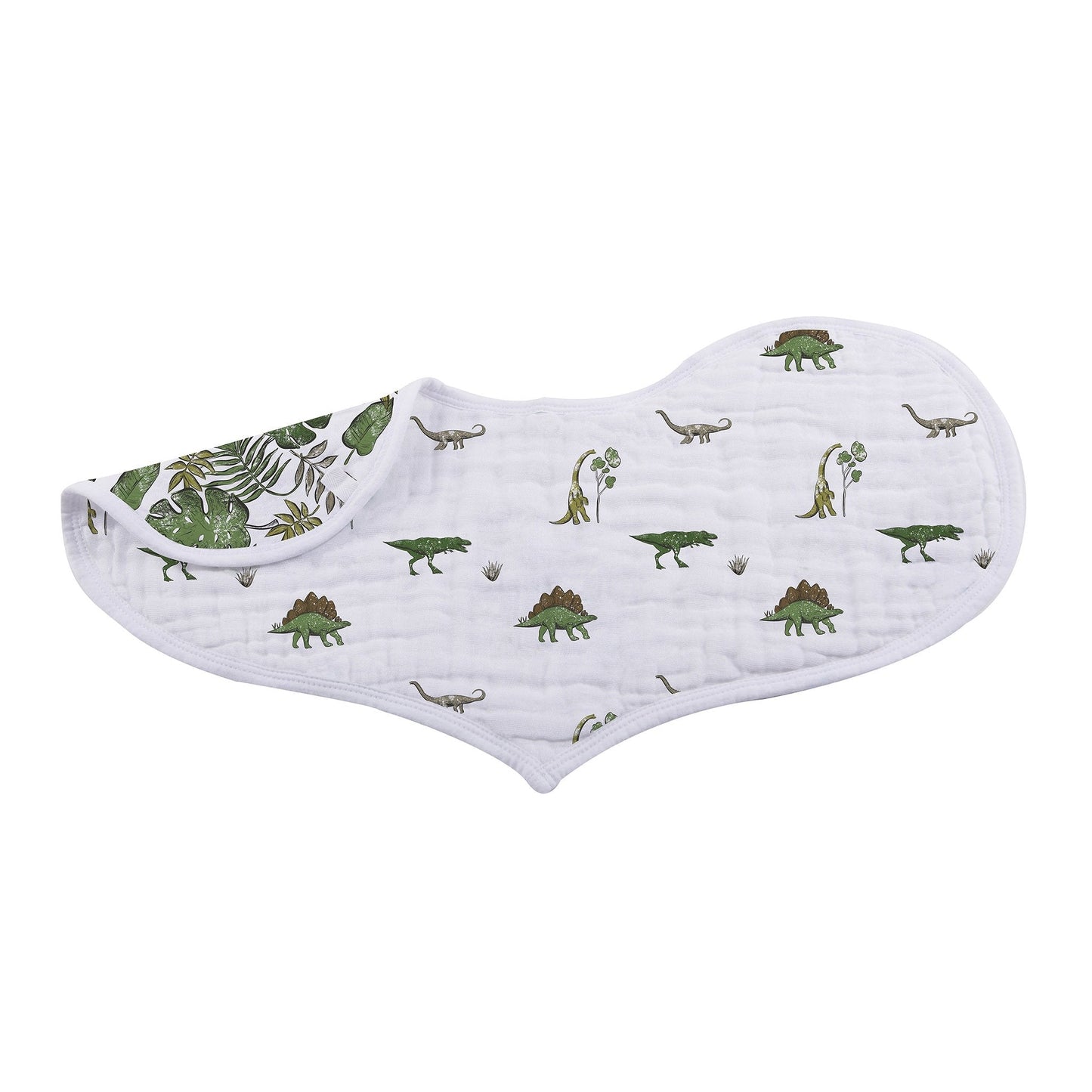 Dino Days Cotton Burp Cloth Bibs 2 Pack Soft Absorbent Natural Muslin Newcastle Classics