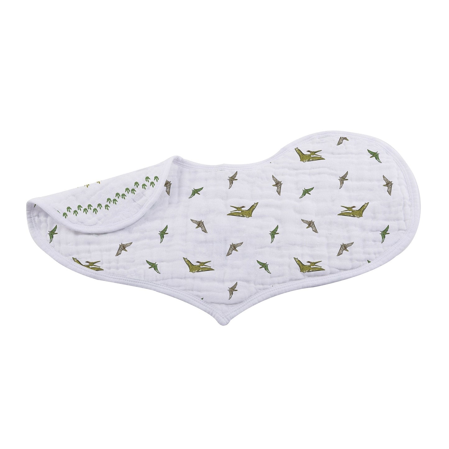 Dino Days Cotton Burp Cloth Bibs 2 Pack Soft Absorbent Natural Muslin Newcastle Classics