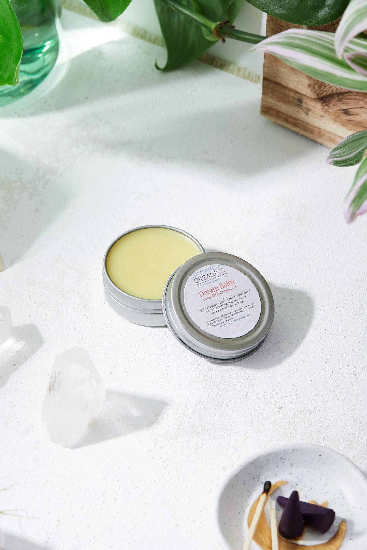 Dream Balm Sleep Balm Aromatherapy Insomnia Calming Essential Oil Blend Butter Me Up Organics