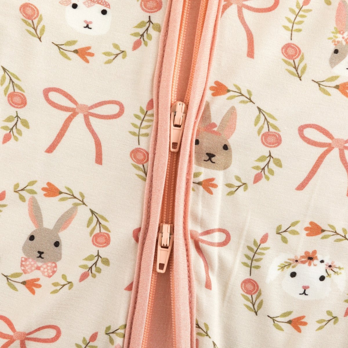 Dreamlet Dreamlet Bows And Bunnies Baby Romper Bamboo Viscose - Everetts Place Boutique -