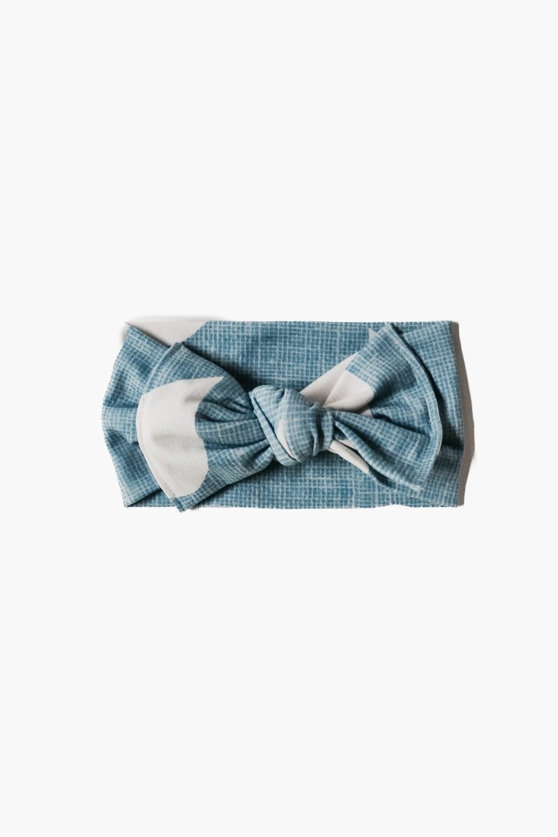 Little Mae & Co Droplet Bow Headwrap Jersey Knit Soft Hair Accessory - Everetts Place Boutique -