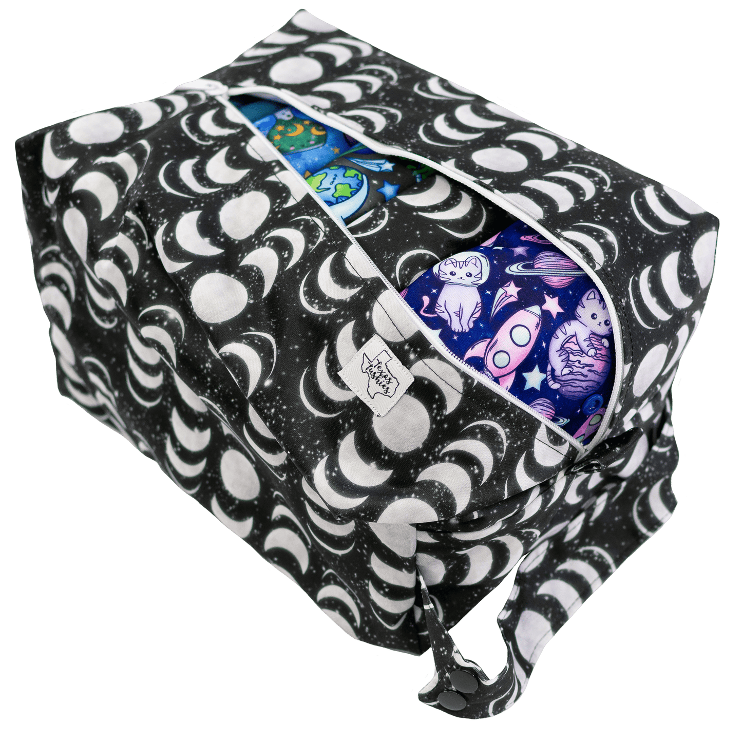 Eclipse Diaper Pod with Two Layers of PUL and Snap Handle for Easy Carrying Texas Tushies