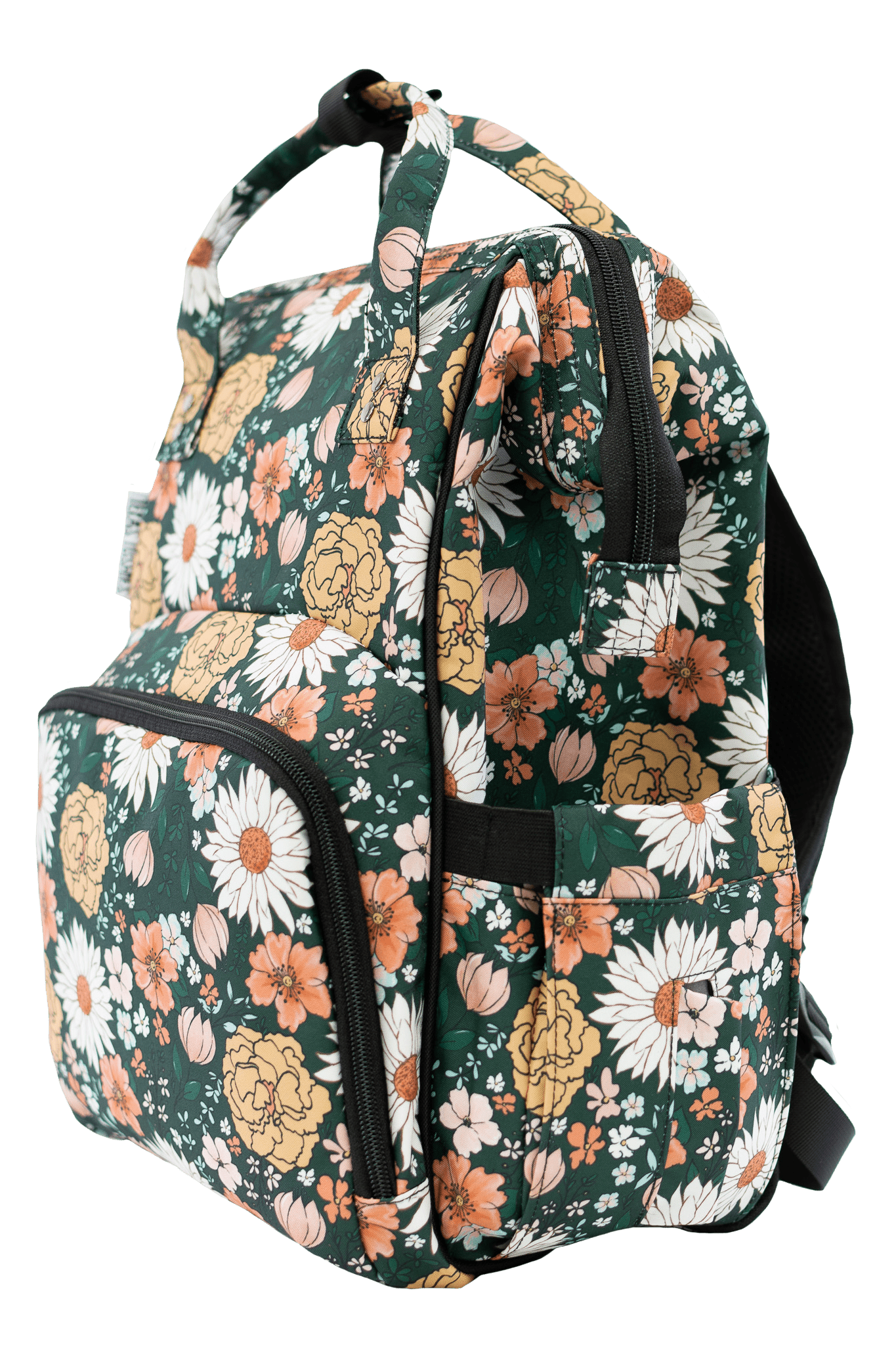 Emerald Meadow Diaper Bag Trendy Backpack Style For Busy Parents Texas Tushies