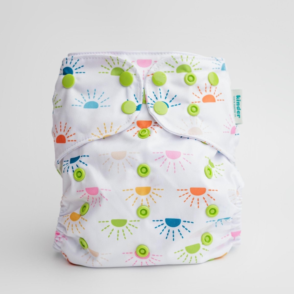 Kinder Cloth Diaper Co. Space and Sky: Essentials Pocket Cloth Diaper with Athletic Wicking Jersey, Grows with your Baby