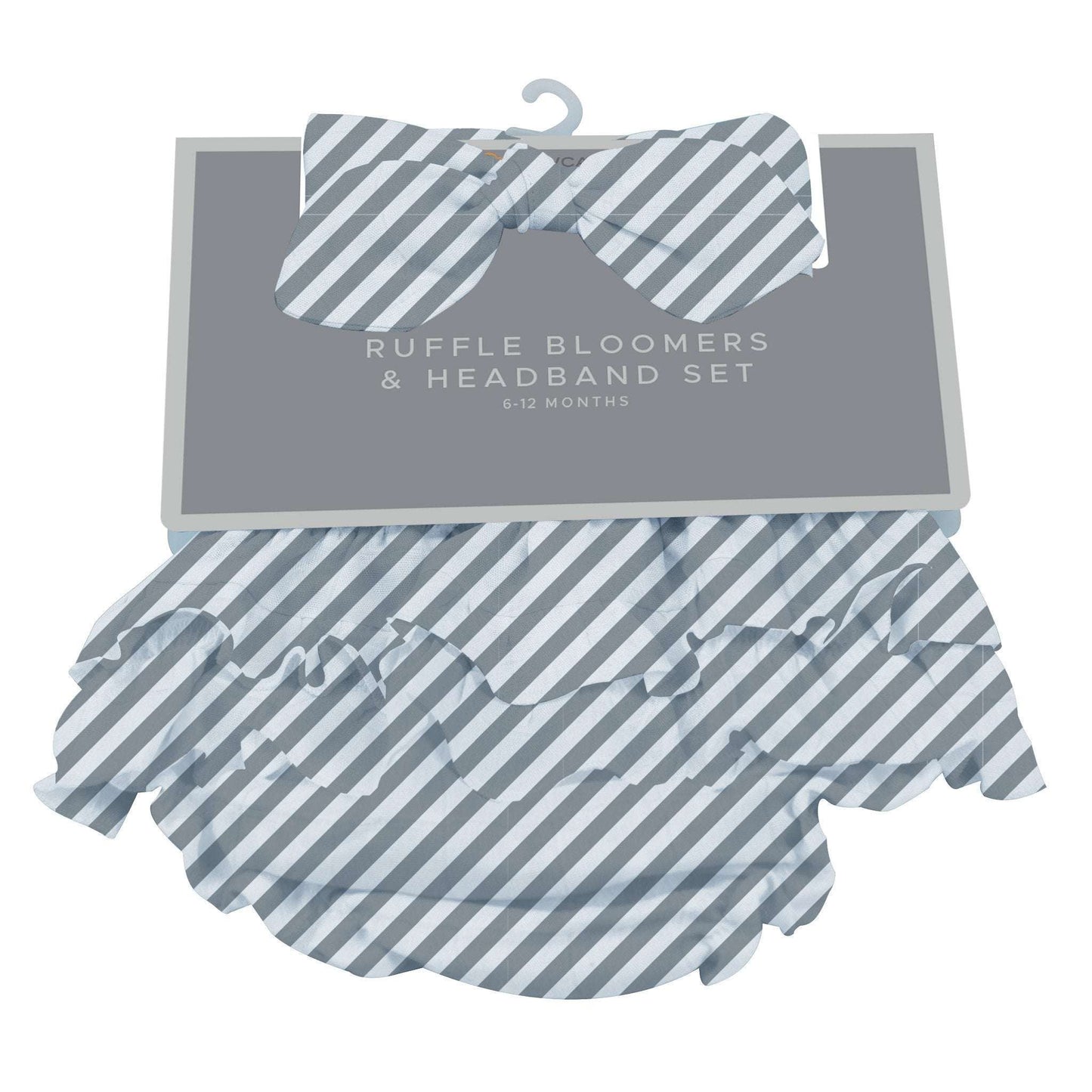 Finley Stripe Bamboo Bloomer Headband Set for Newborns and Infants 0 to 12 Months Newcastle Classics