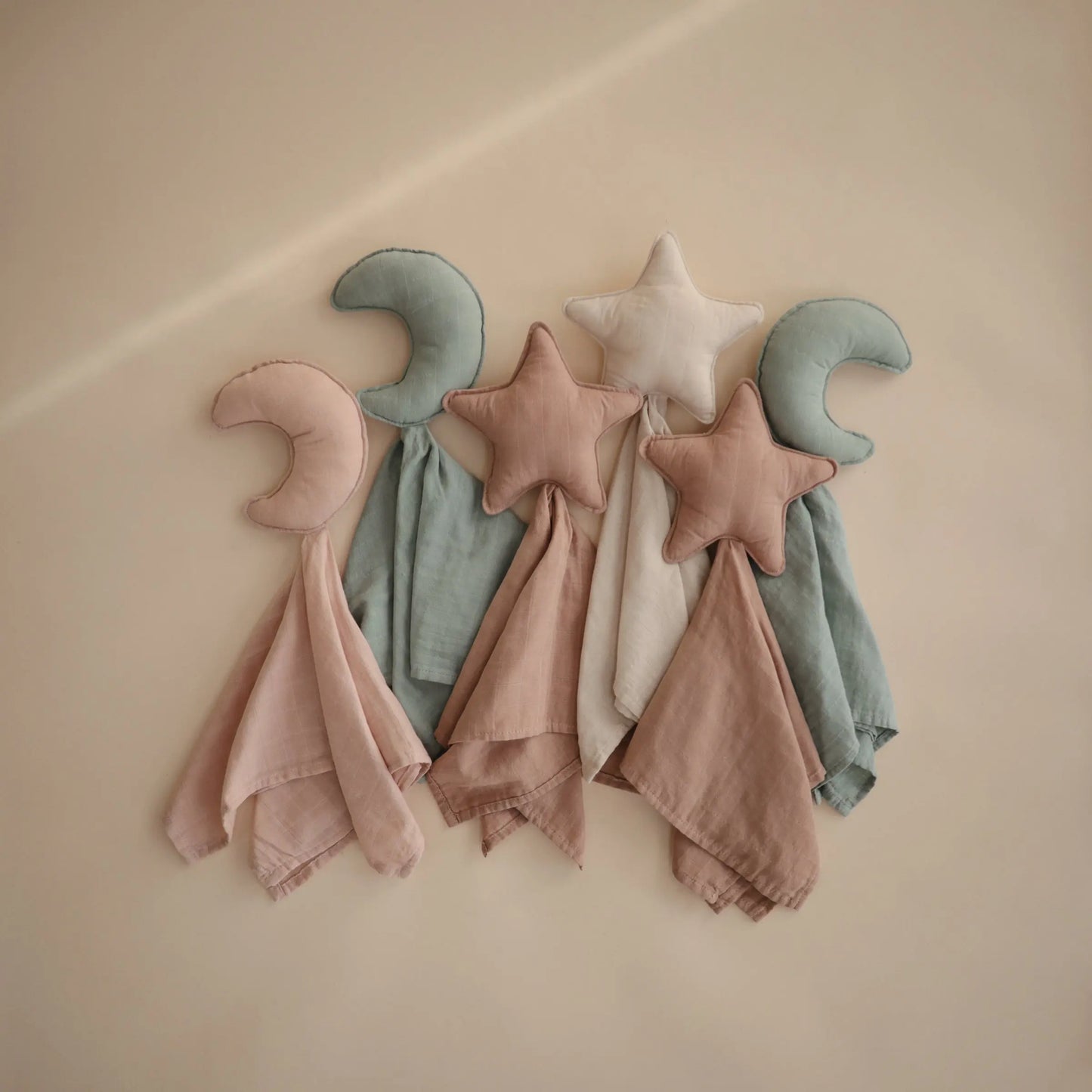Star Lovey Blanket Made From 100 Percent Organic Cotton Soft Colors Playful Designs For Babies And Toddlers Mushie