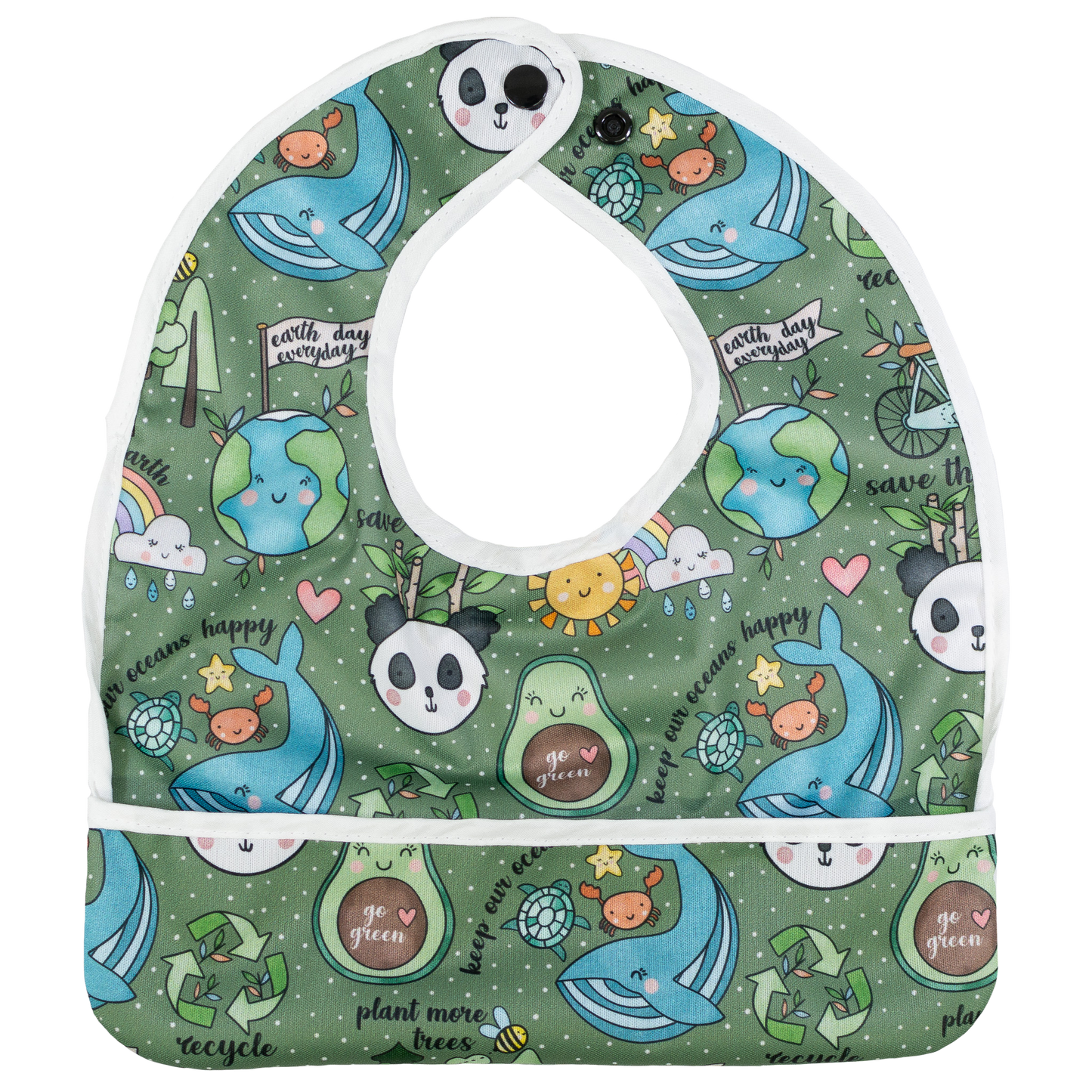 Flip Pocket Bib With Water Resistant Design And Easy Clean Features Texas Tushies