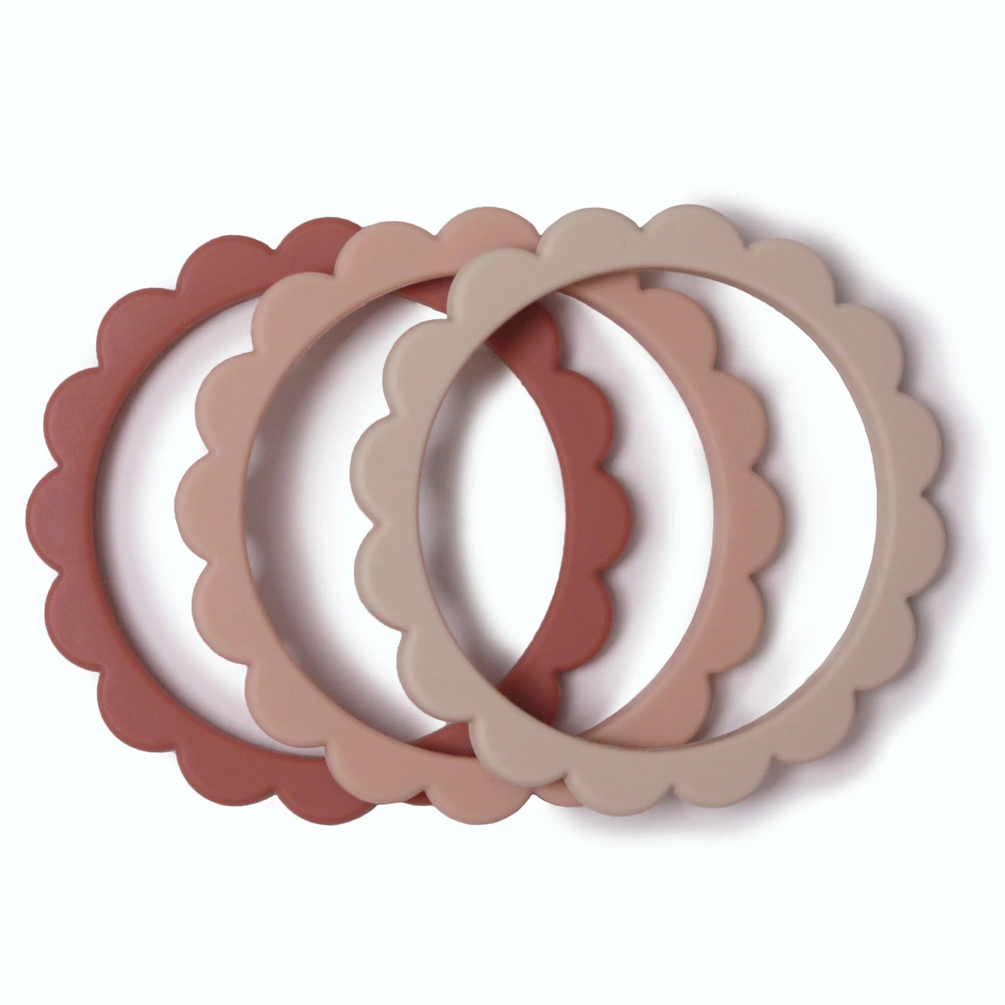 Flower Teether Bracelet for Babies - Non-Toxic Food Grade Silicone Soothing Grip Mushie