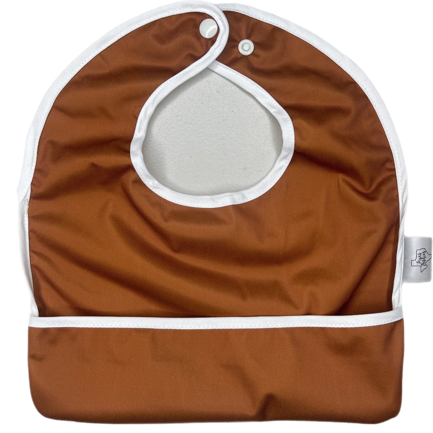 Foliage Solids Flip Bibs with Catch Pocket and Reversible Design for Easy Cleaning Texas Tushies
