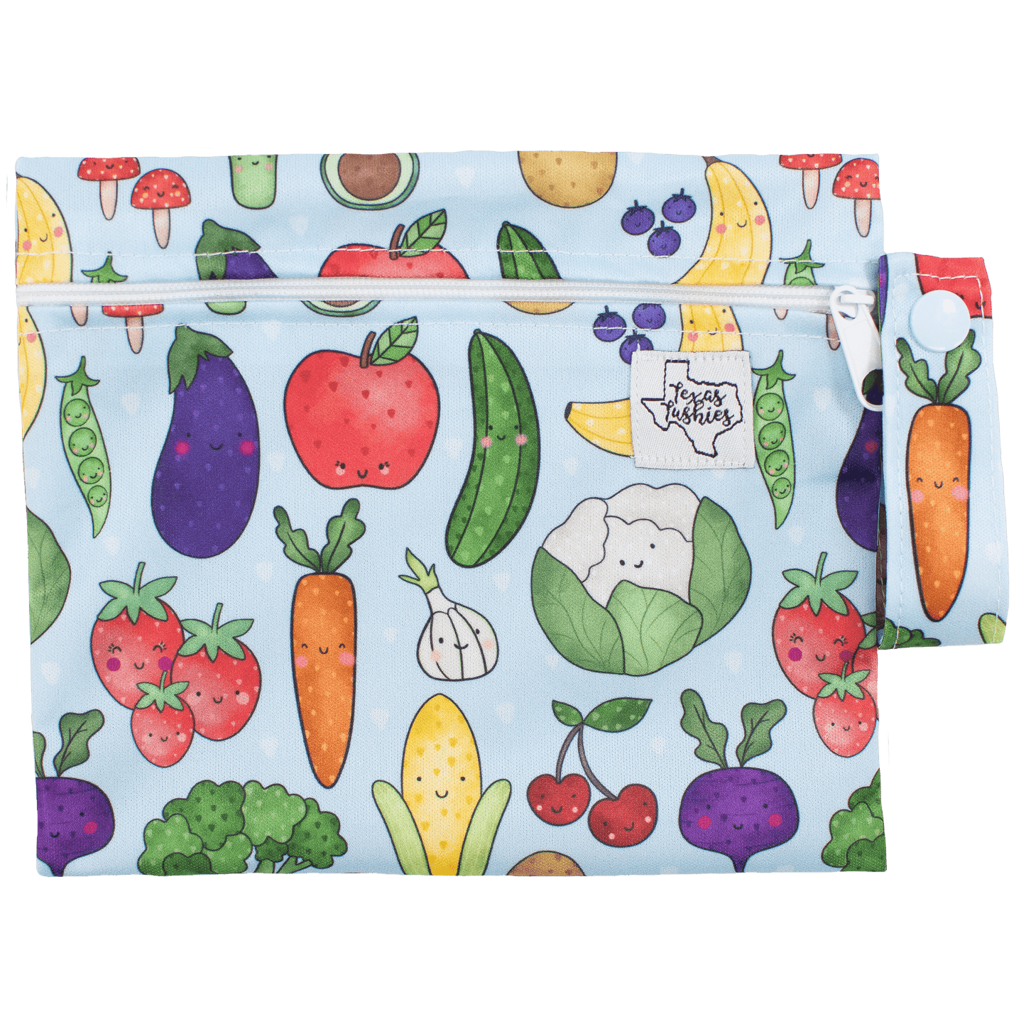 Garden Friends Mini Wet Bag for Snacks Diapers Makeup and More Texas Tushies
